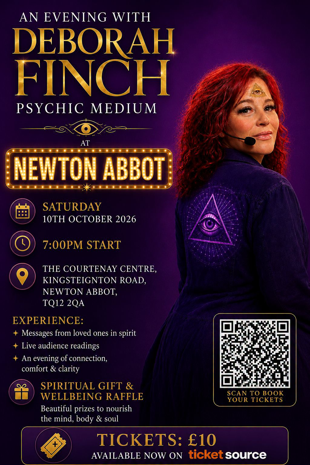Deborah Finch psychic medium Facebook ad: Deborah Finch psychic medium - a modern approach tour