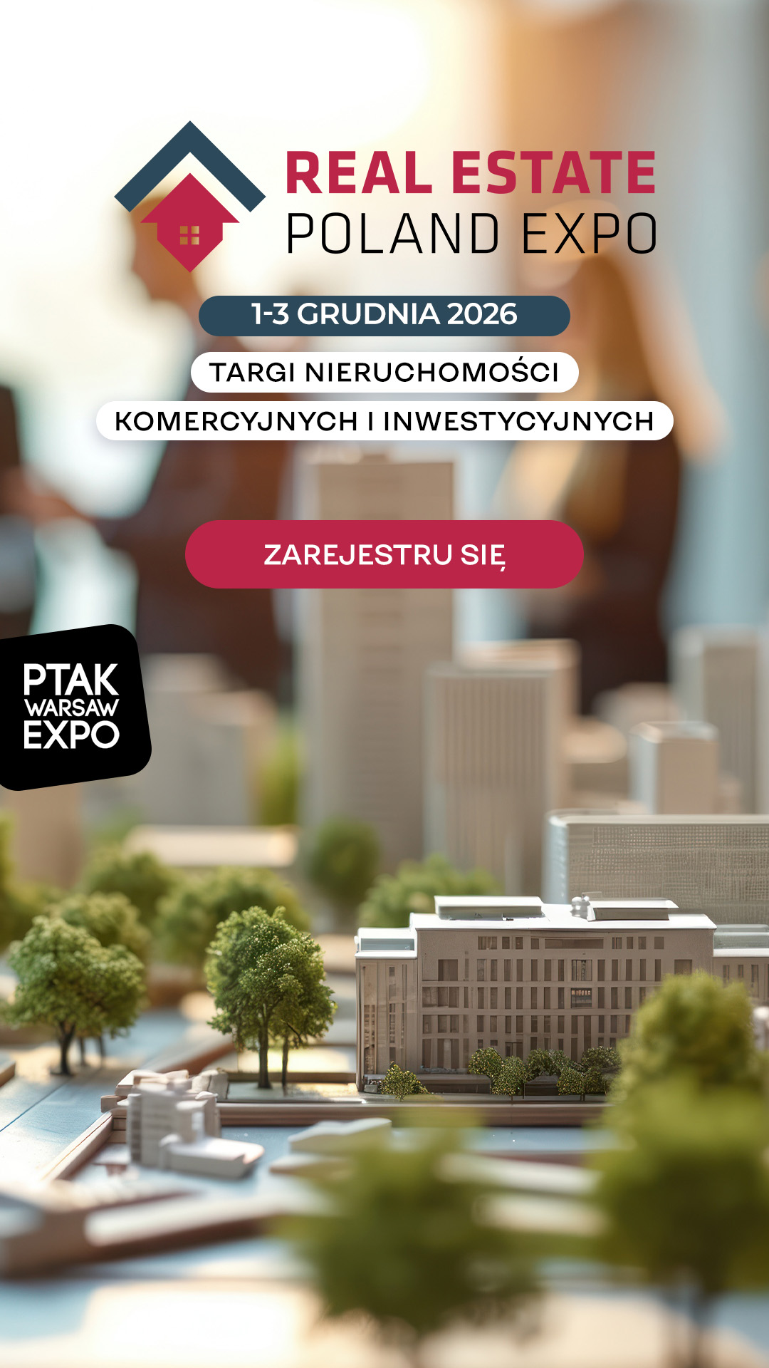 Real Estate Poland Expo Facebook ad from Aug 12, 2026