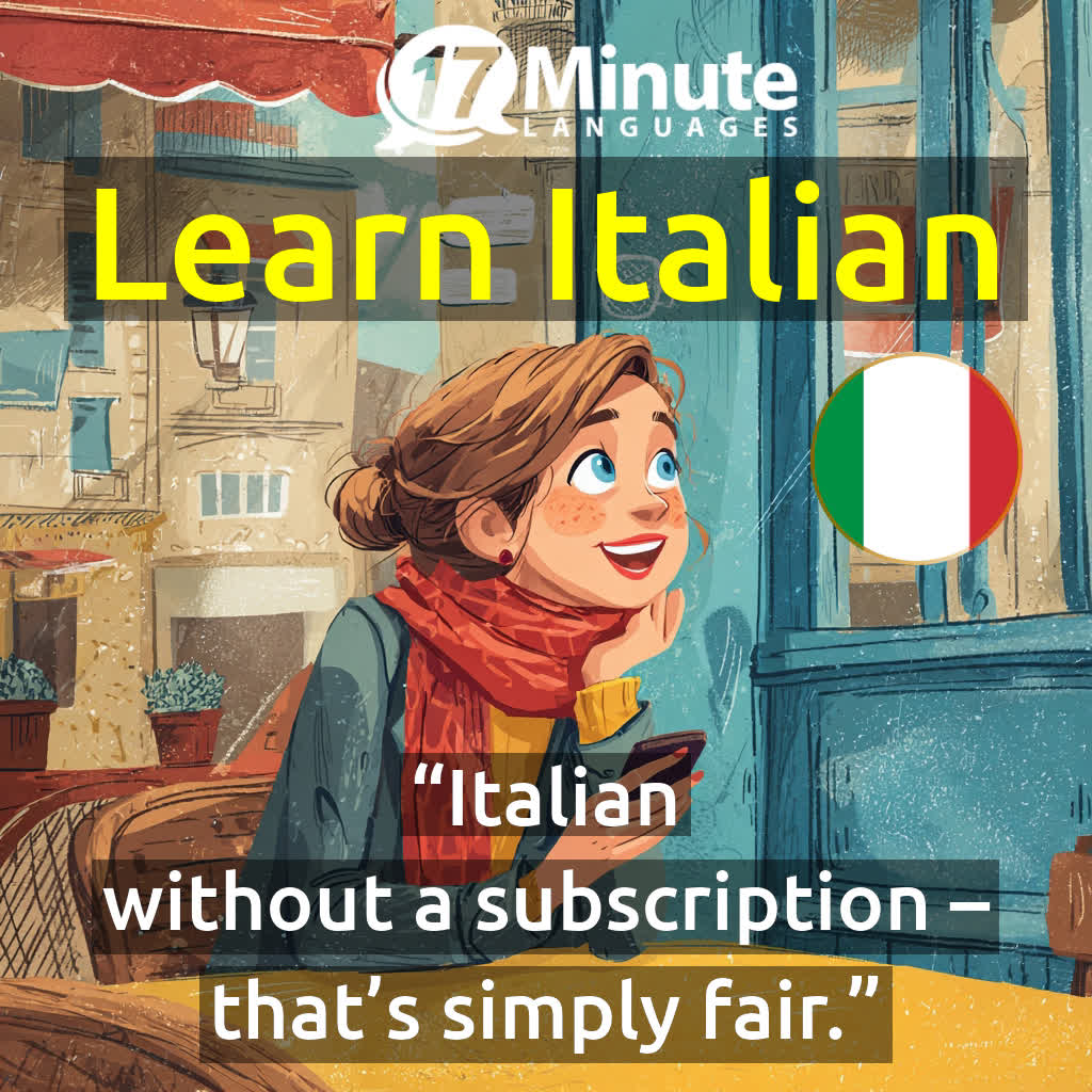 Learn languages in 17 minutes a day	 Facebook ad