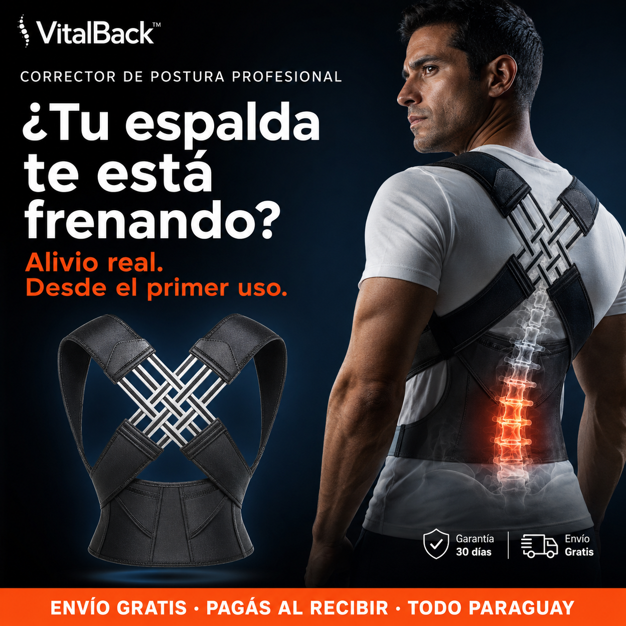 María González - GoShop Facebook ad: ¿Te levantás cada mañana con la espalda hecha…