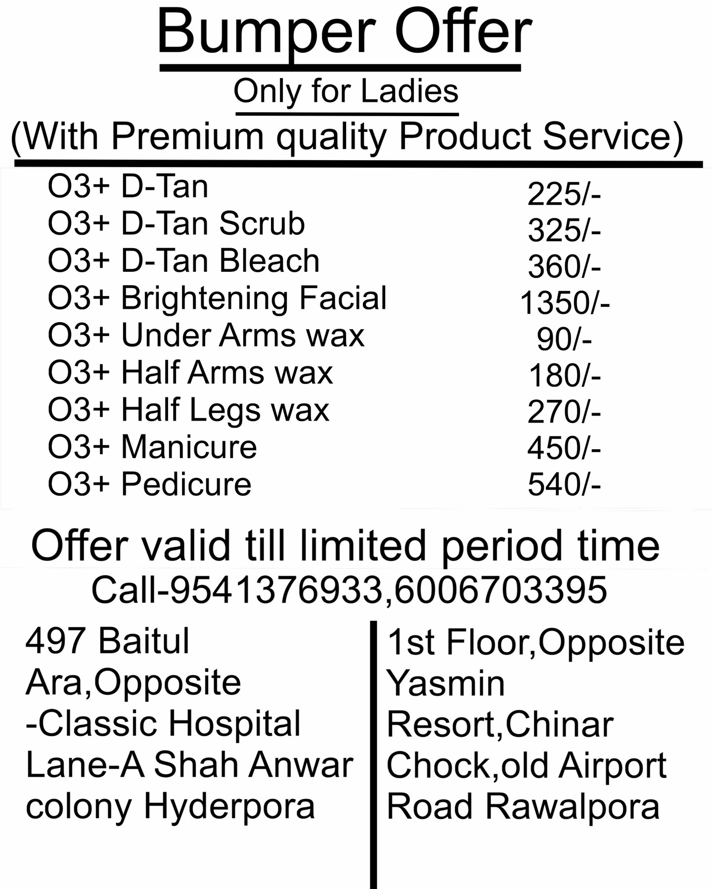 lorealsalonhyderpoora Facebook ad from Mar 18, 2026