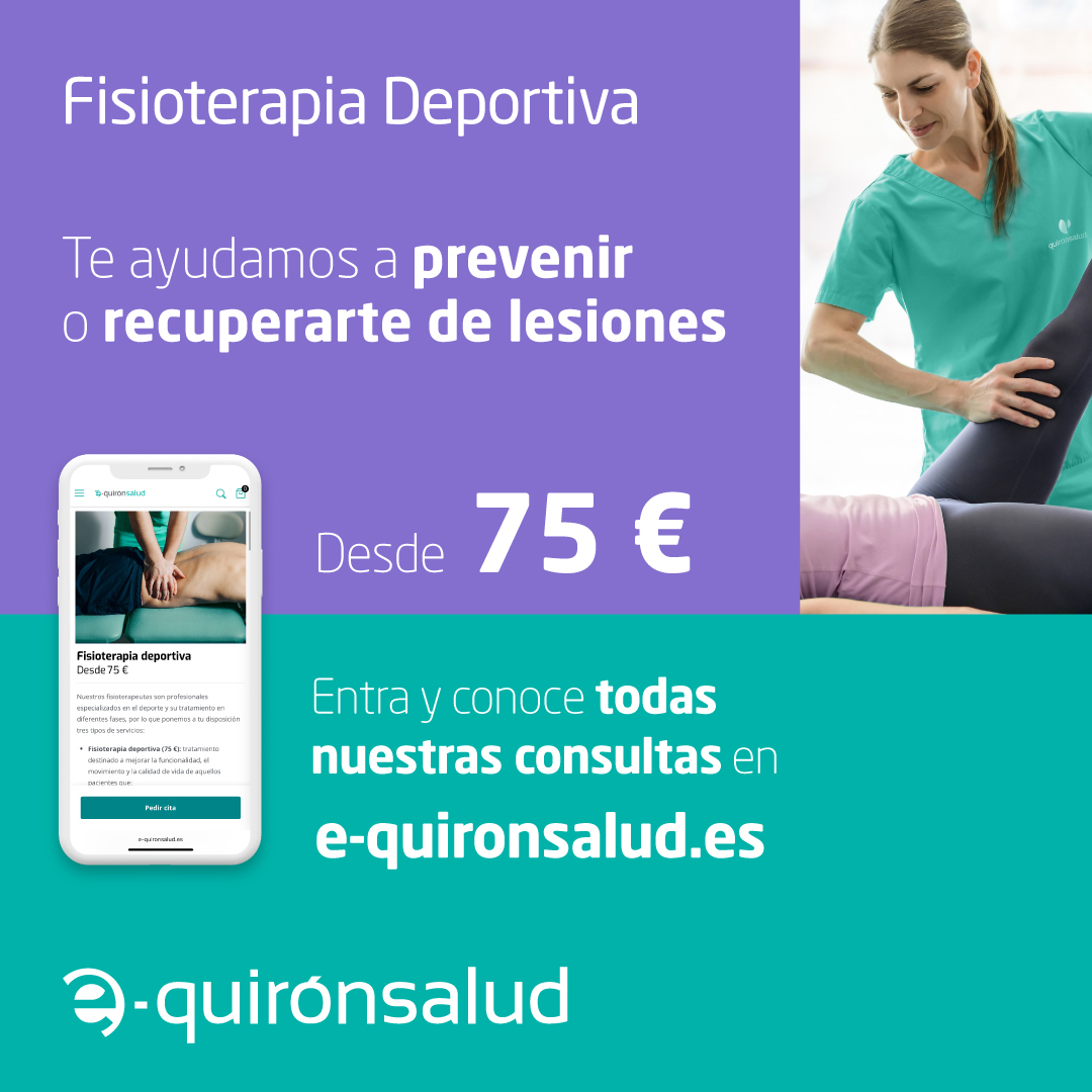 quirónsalud Facebook ad: Fisioterapia Deportiva