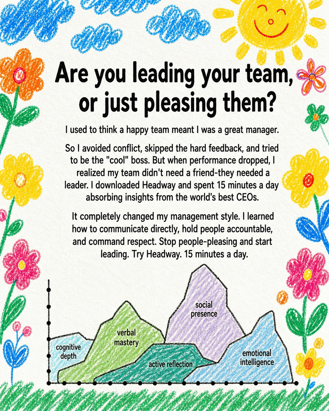 Headway App Facebook ad