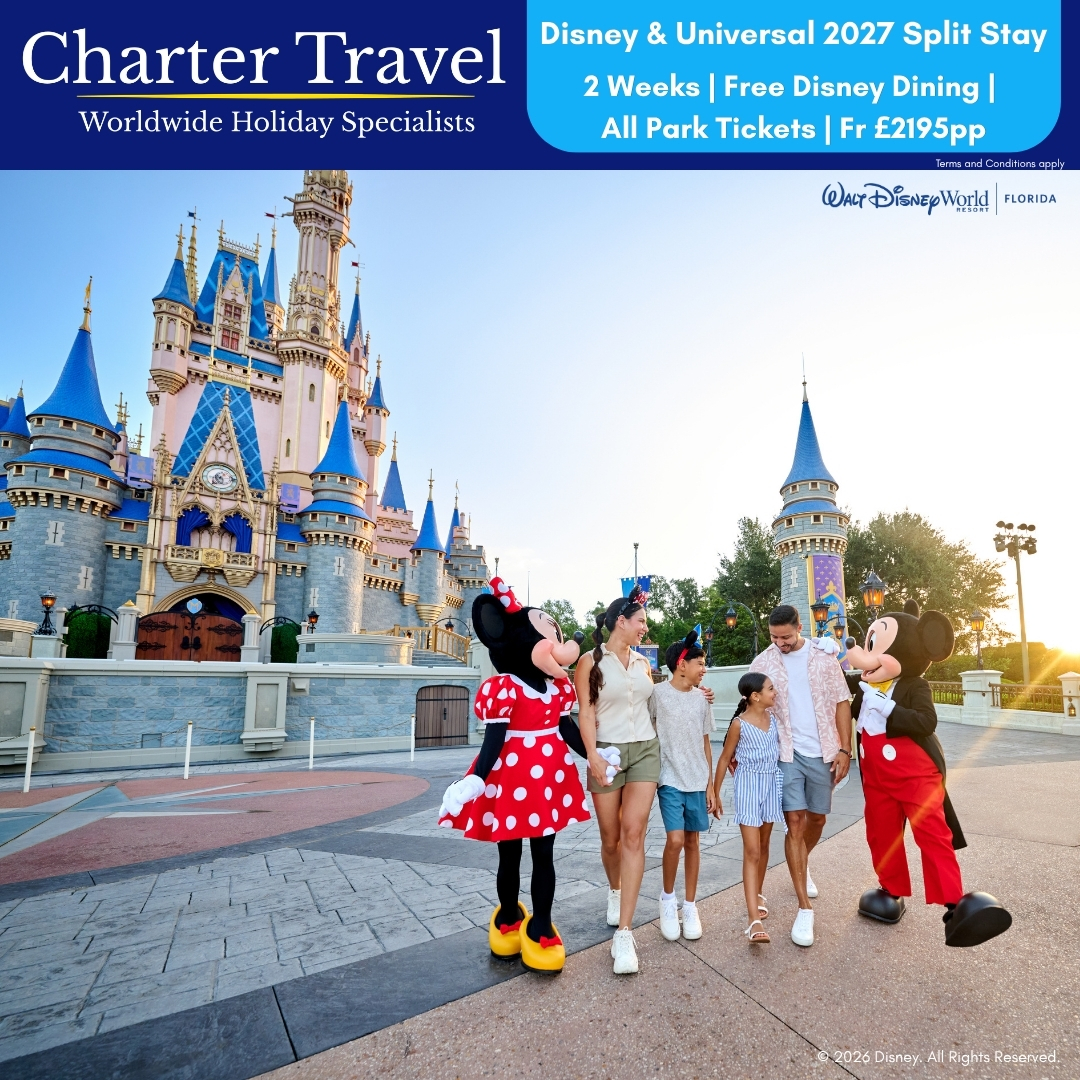 Charter Travel Facebook ad from Jun 16, 2026