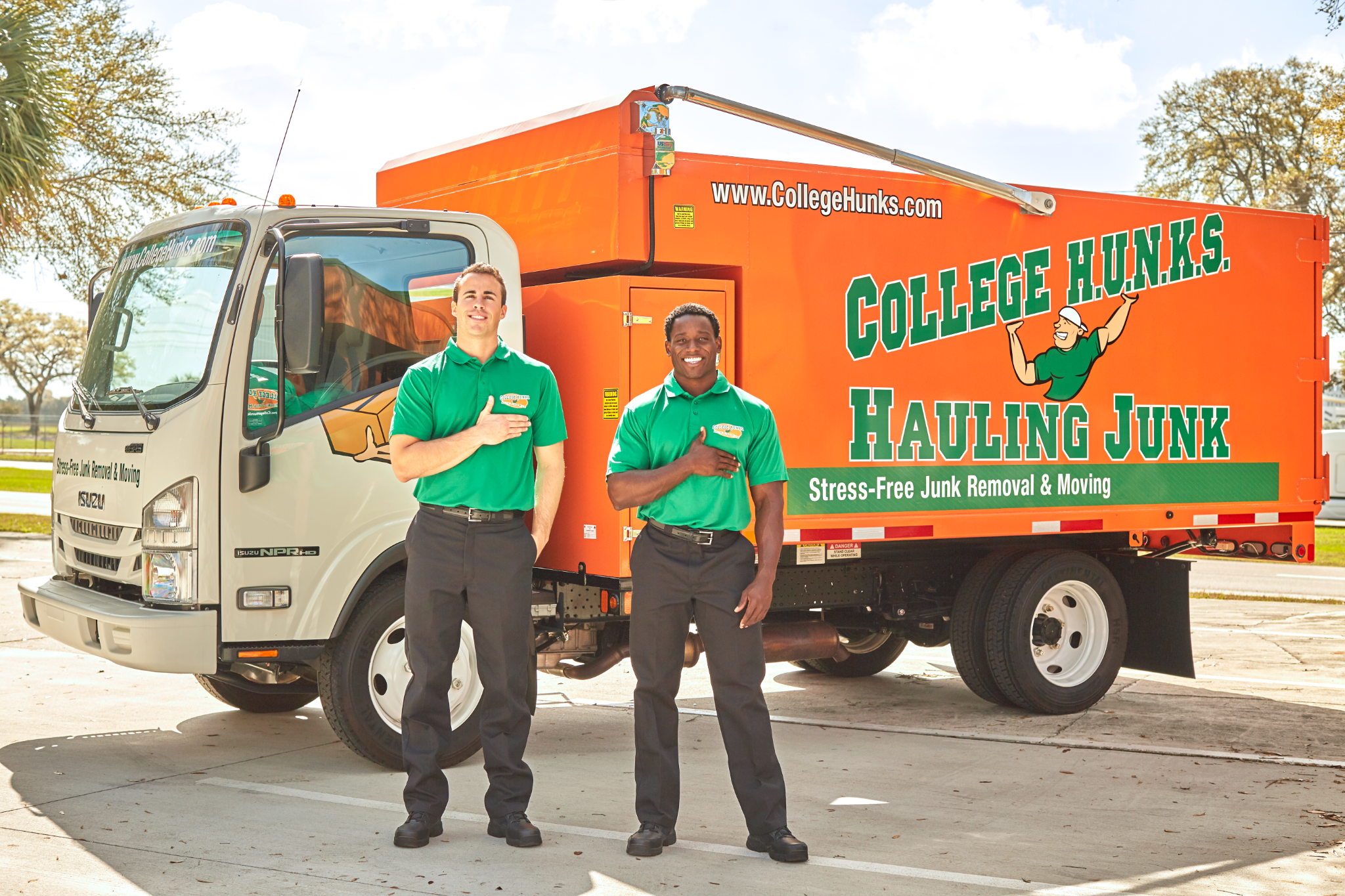College Hunks Hauling Junk and Moving Little Rock Facebook ad: Same-Day Estimates Available