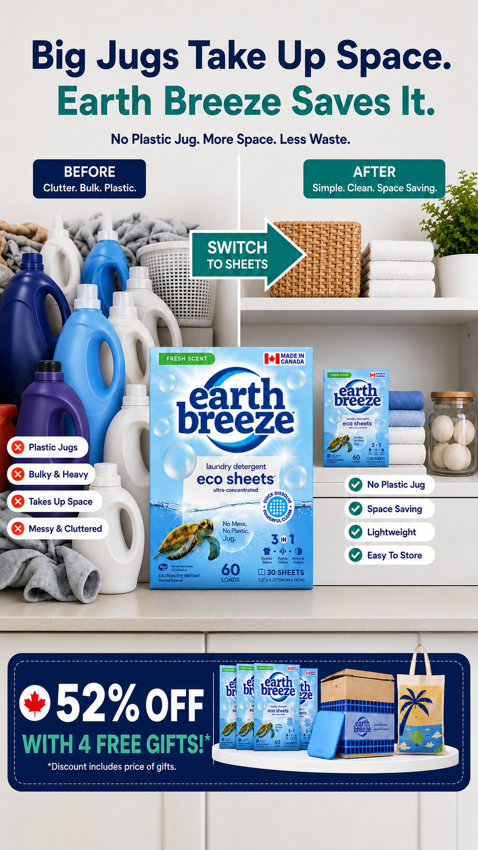 Earth Breeze Facebook ad