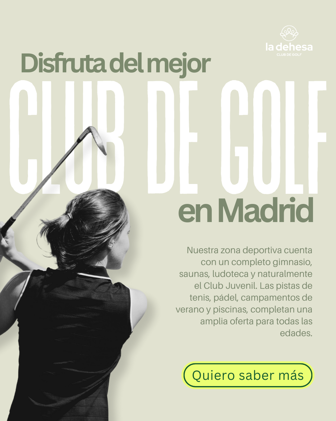 Club de Golf La Dehesa Facebook ad from Dec 13, 2024