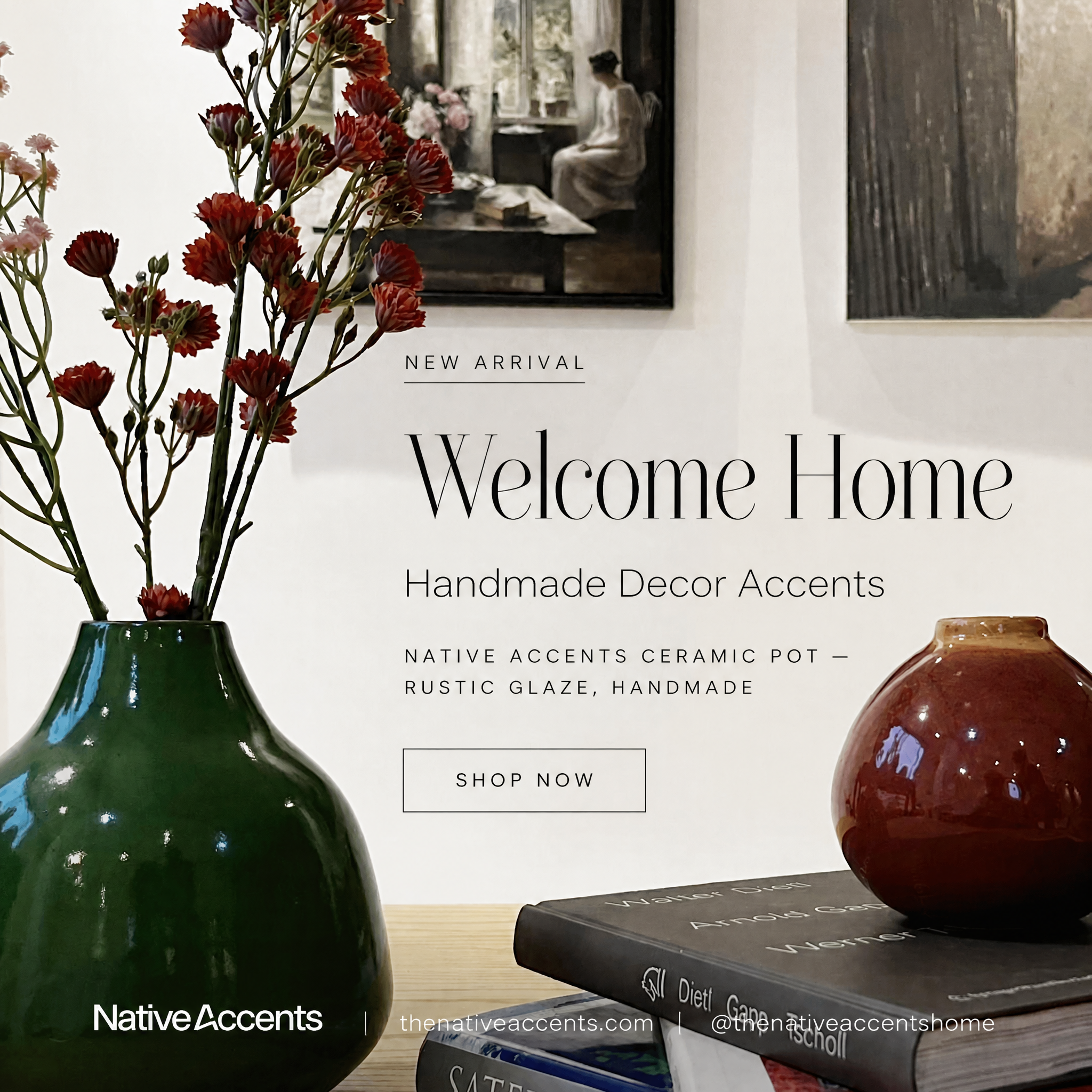Native Accents Facebook ad: Little accents, lasting warmth.