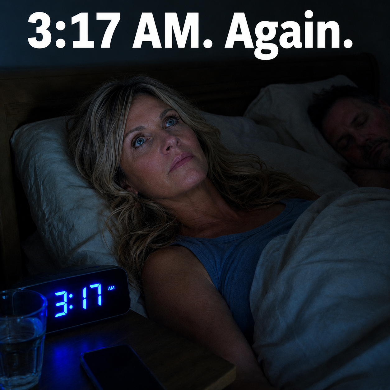 Happy Linda Facebook ad: 30-Sec Cherry Trick Stops 3AM Wake Ups.