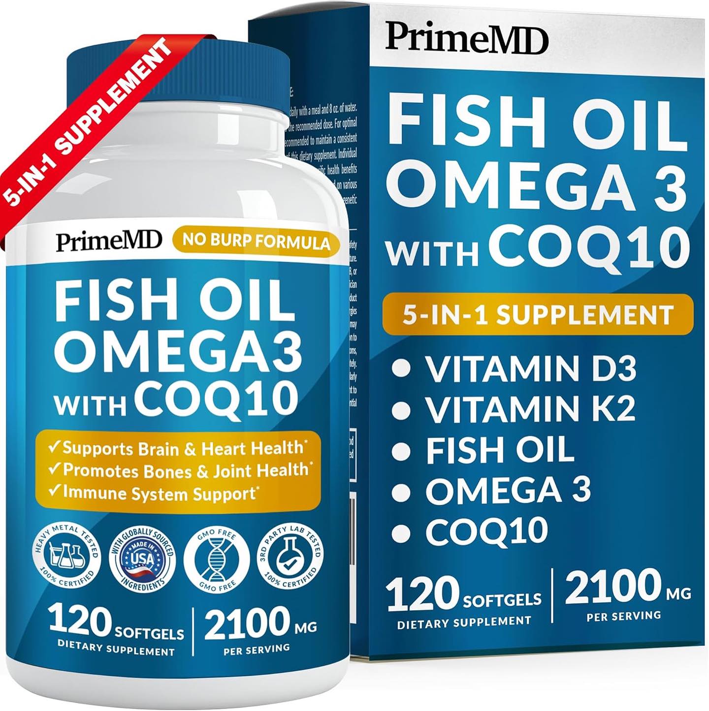 Karis Essentials Facebook ad: 5 in 1 fish oil omega 3 supplement(2100…