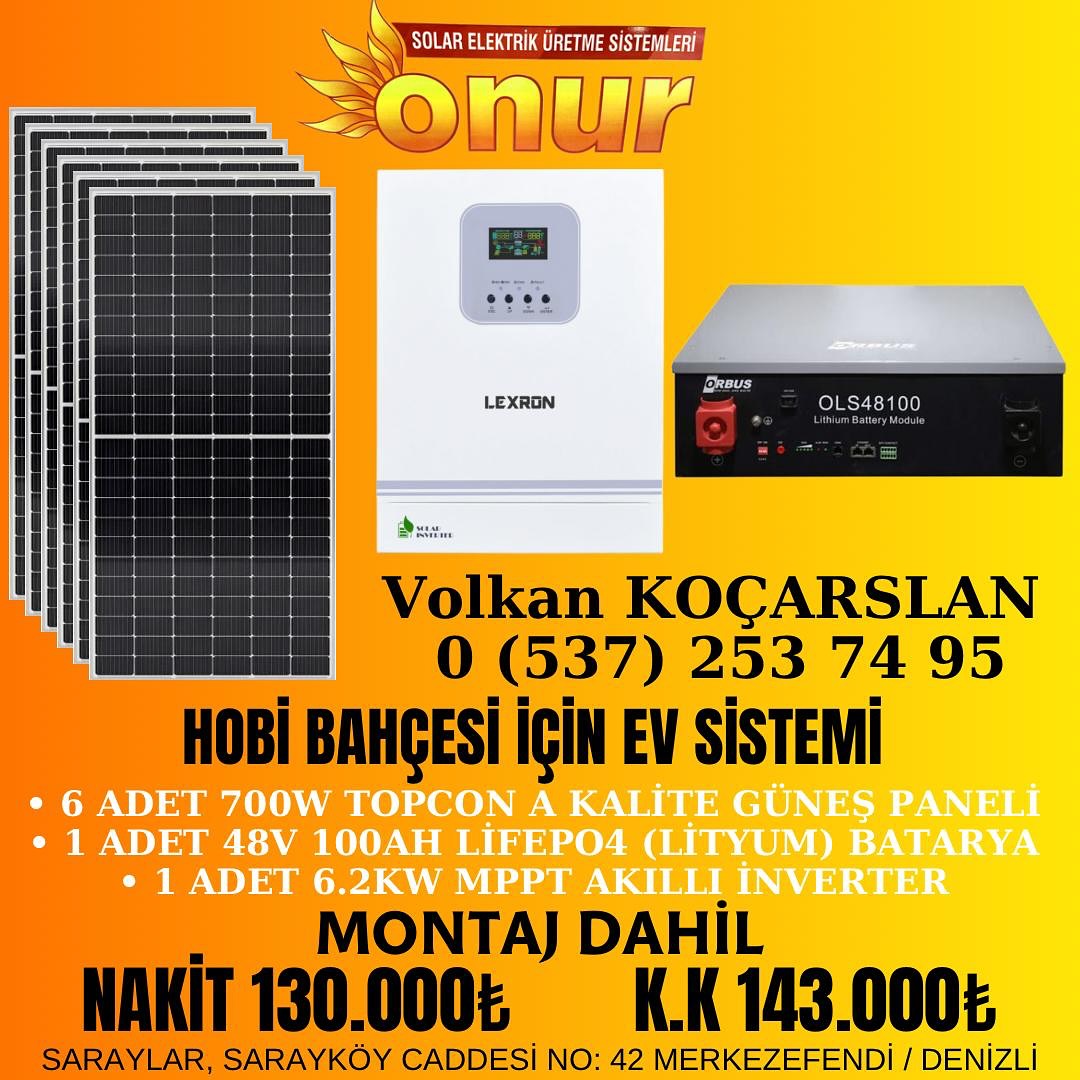 Onur Solar Elektirik Üretme Sistemleri Facebook ad: Büyük boy buzdolabı çamaşır bulaşık makinası klima…