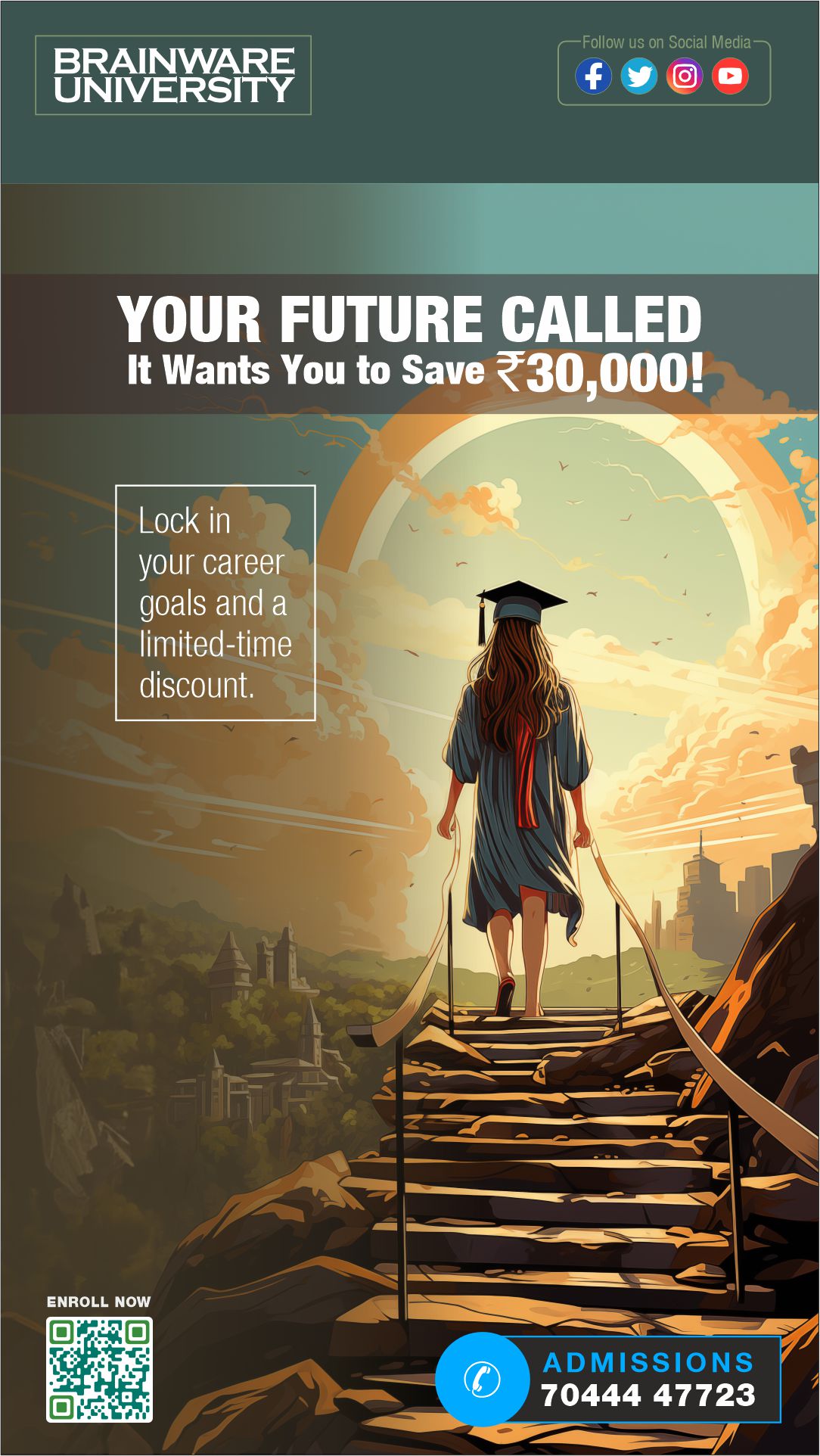 Brainware University Facebook ad