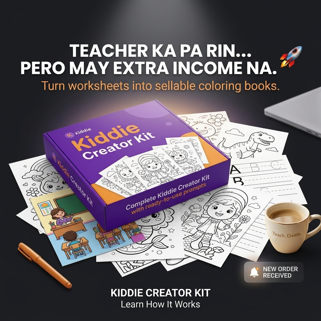 Kiddie Creator Kit Prompts Facebook ad: Extra Income for Teachers