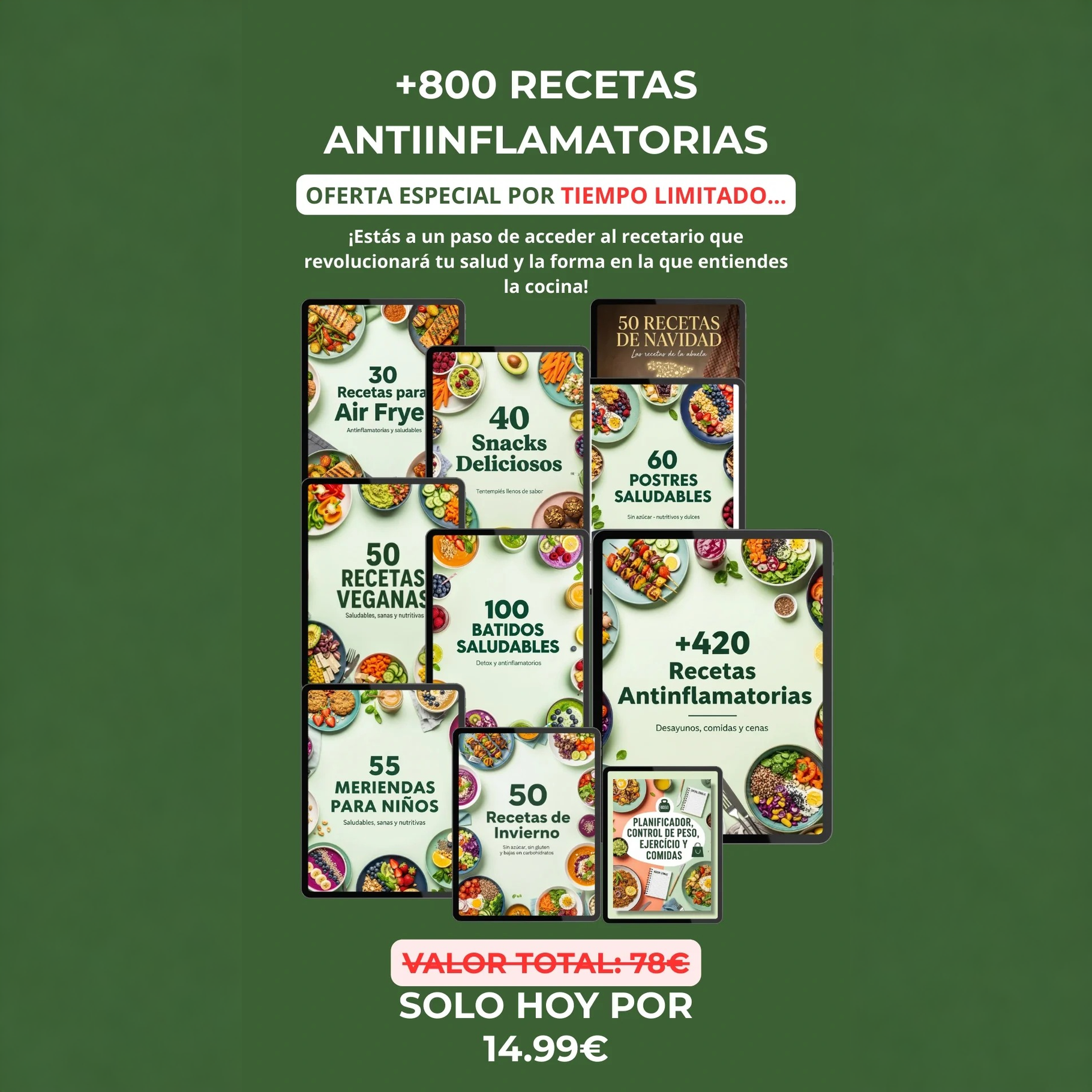 Recetas Saludables de Hoy Facebook ad