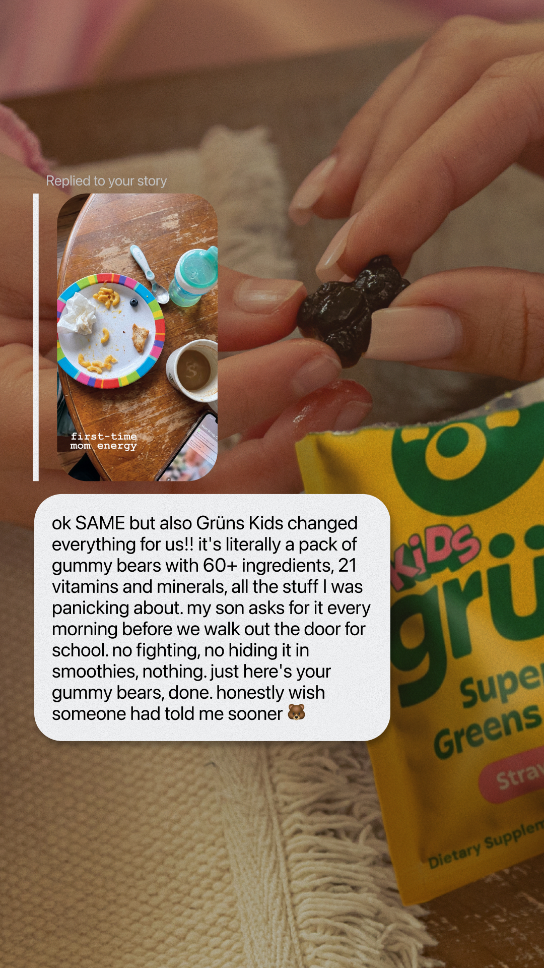 Grüns Kids Facebook ad