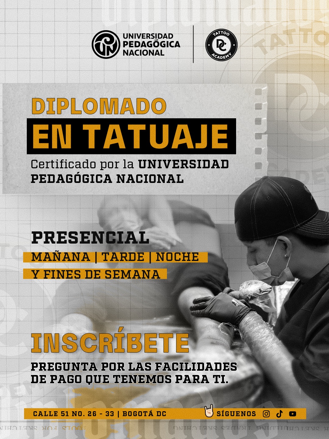 TATTOO DC ACADEMY Facebook ad: ¿Sueñas con aprender a tatuar?