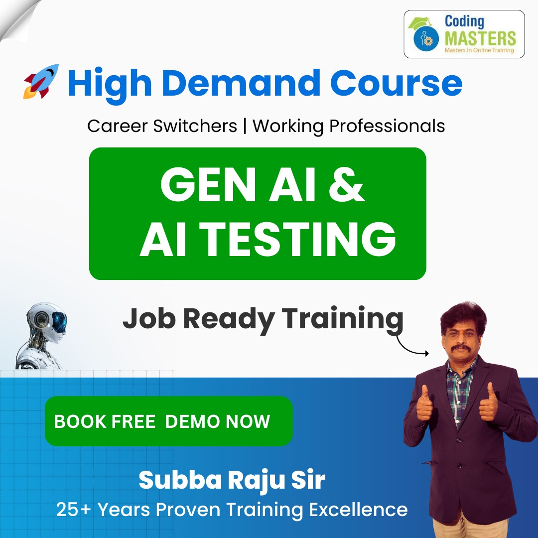 Coding Masters Facebook ad: Learn AI-Powered Testing, Enroll Now