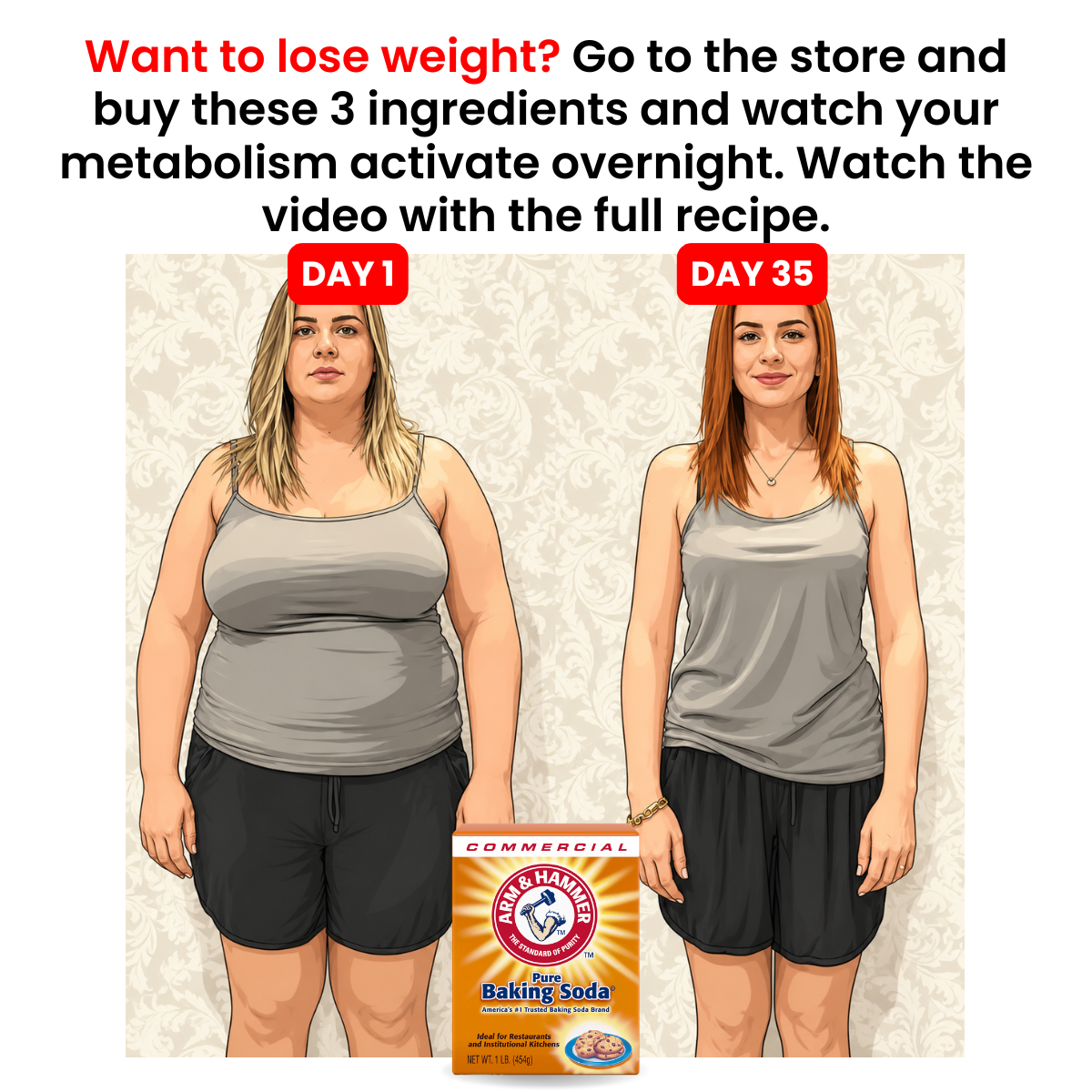 Jasmine Bennett Facebook ad: A strange new ritual for stubborn belly weight