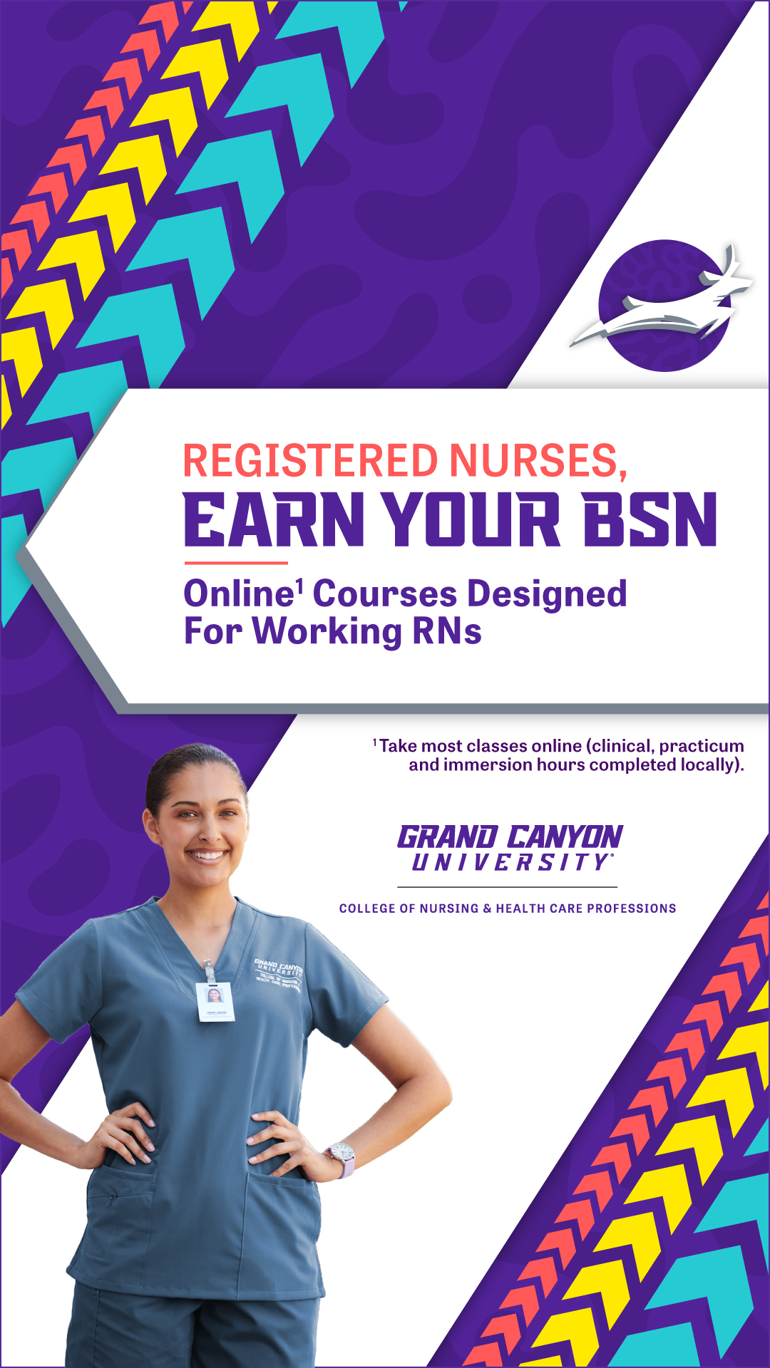 Grand Canyon University Facebook ad