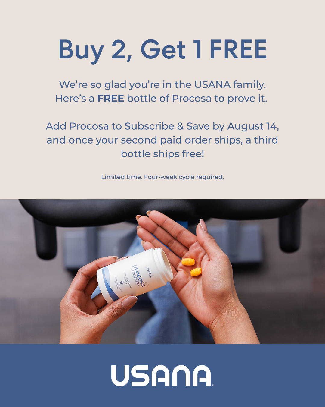 USANA United States Facebook ad from Aug 9, 2026