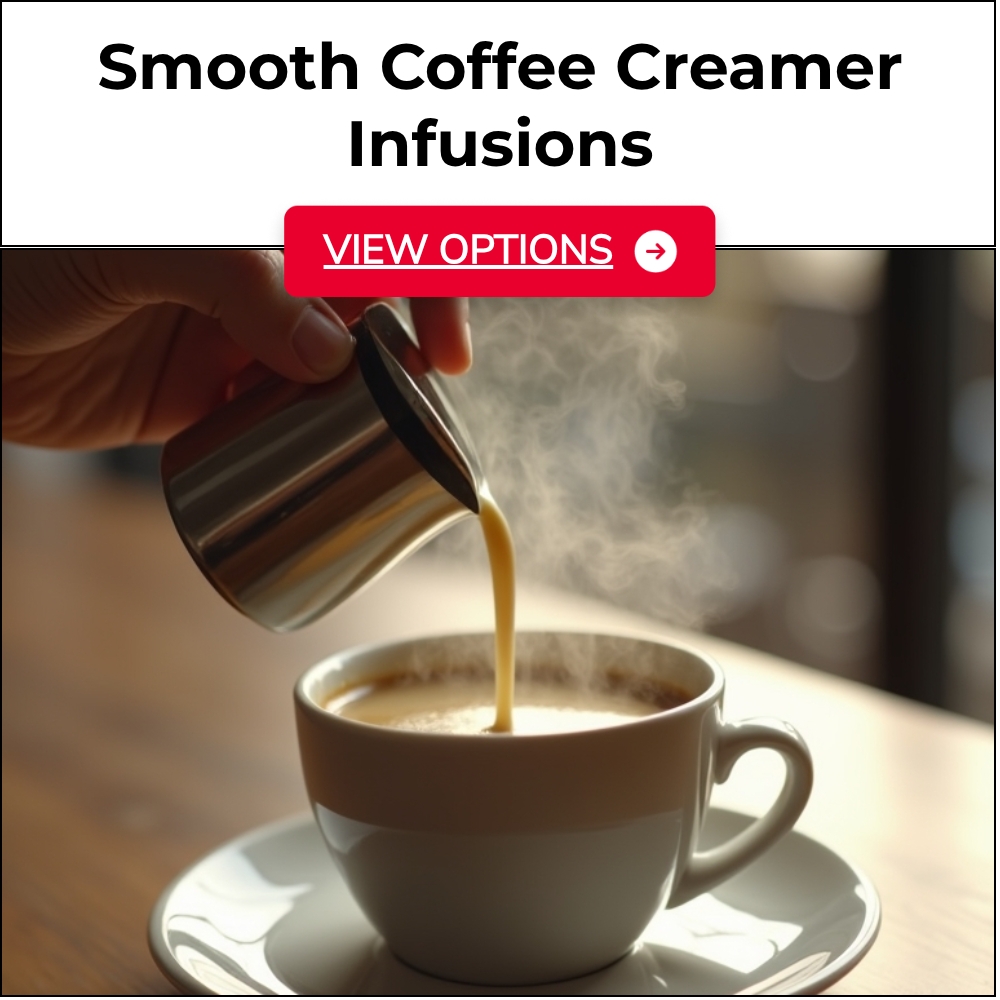 SearchLogik Crux Facebook ad: Smooth Coffee Creamer Infusions!