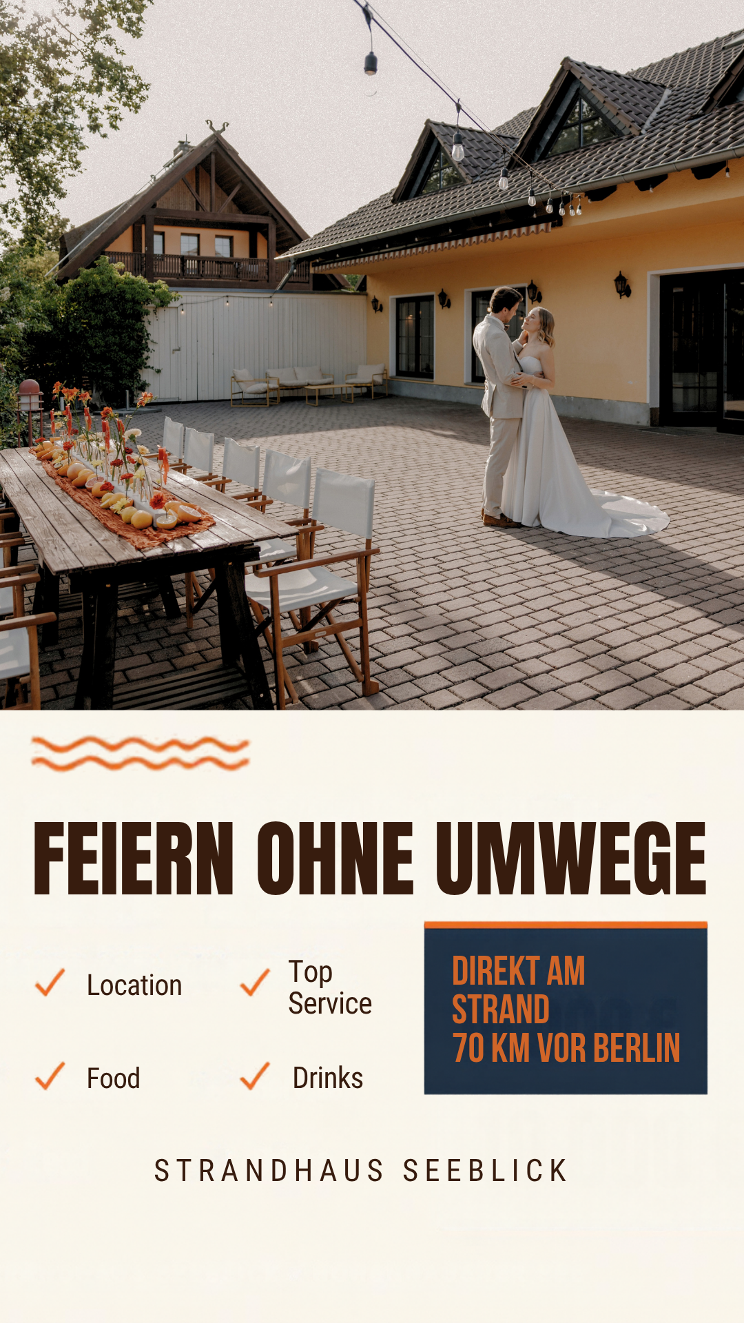 Strandhaus Seeblick Facebook ad: Traumhochzeit am See