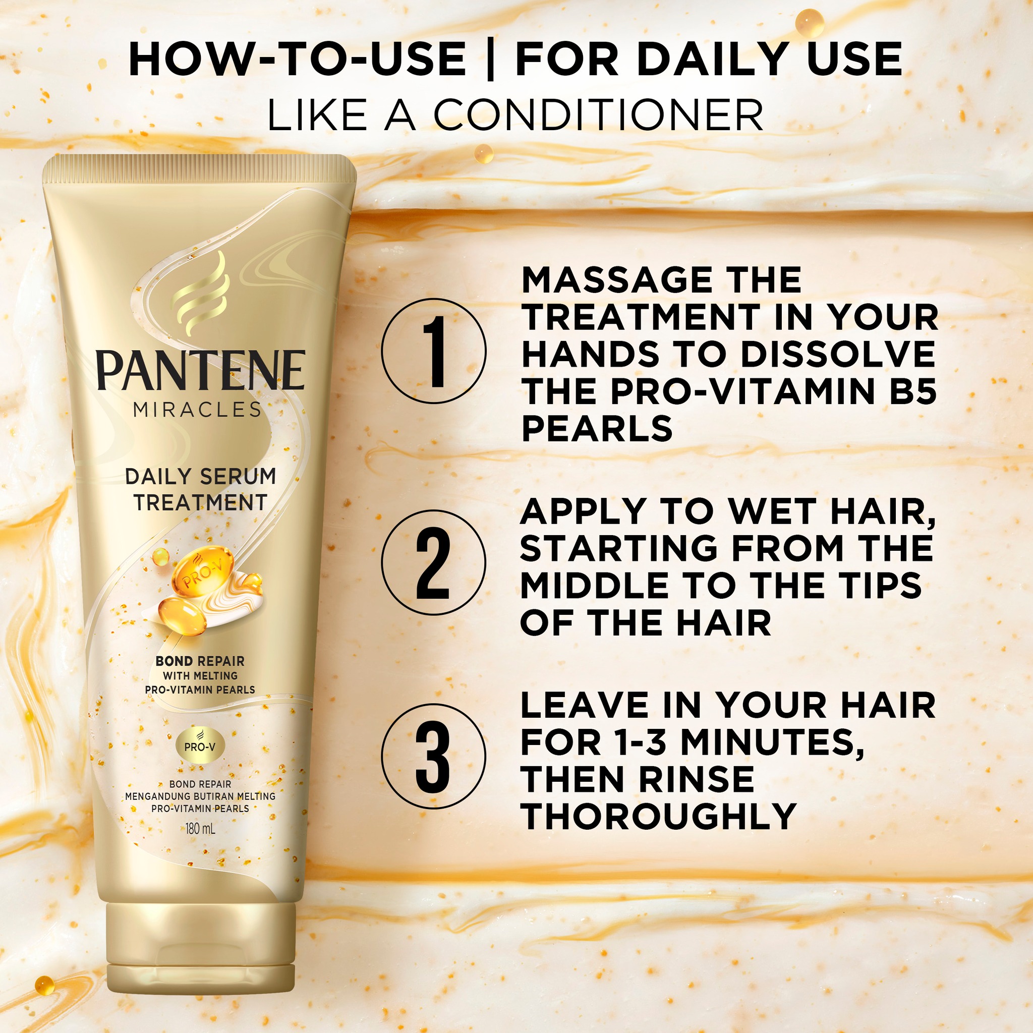 Pantene Philippines Facebook ad: Looks like a conditioner.