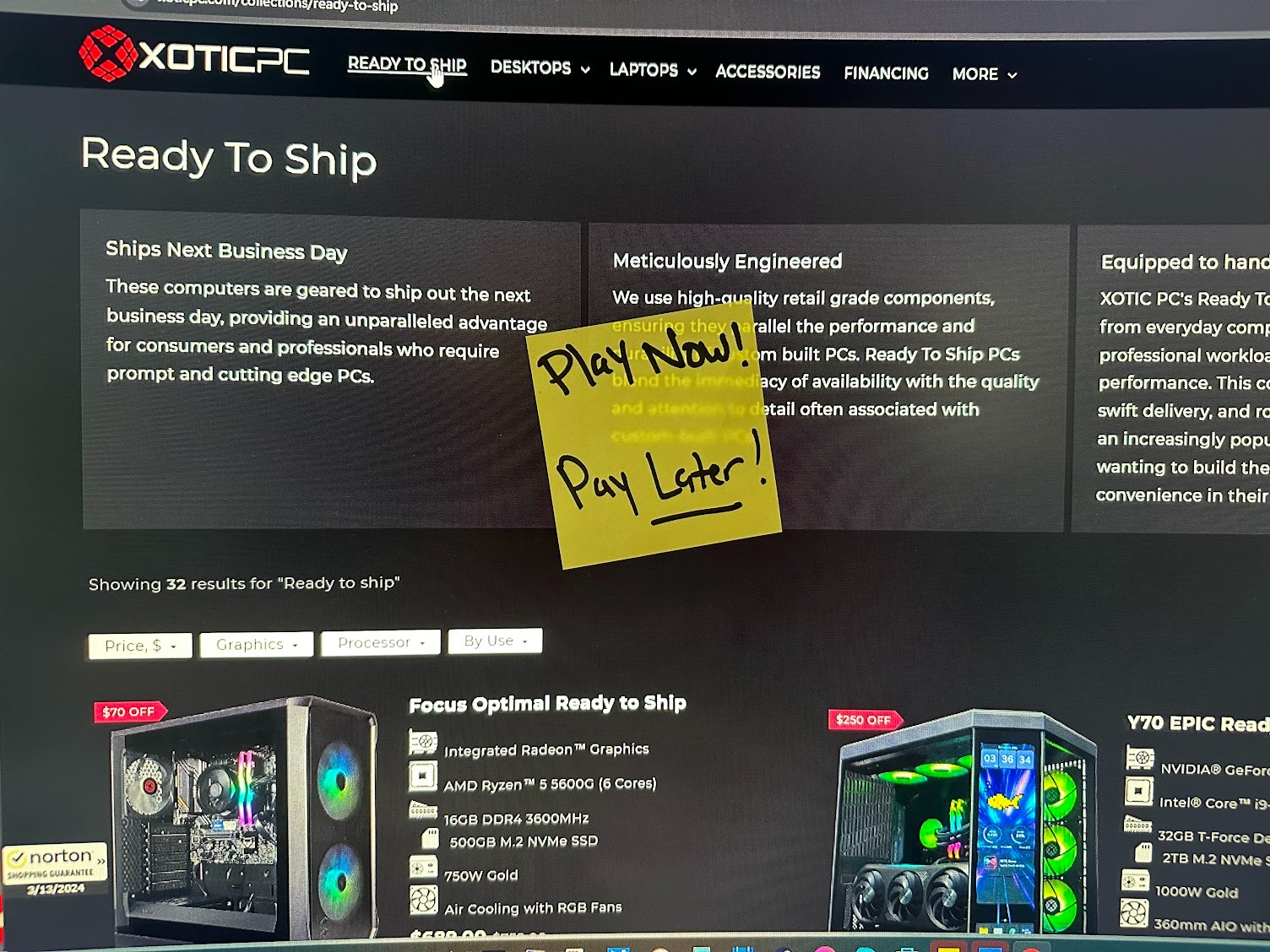 XOTICPC Facebook ad from Jan 29, 2026