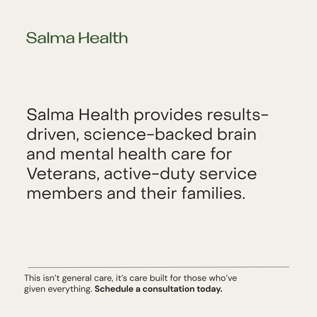 Salma Health Facebook ad: Personalized Care for Your Brain Health Journey