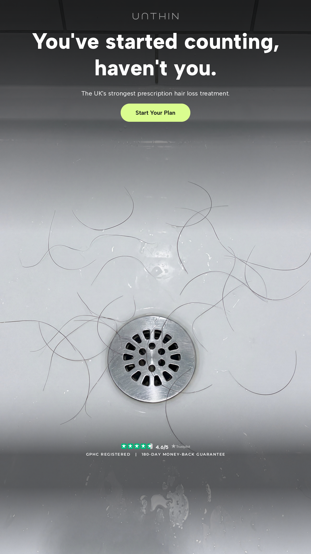 Unthinhair Facebook ad