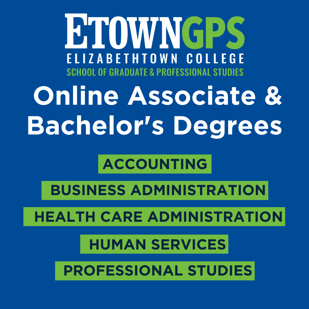 Elizabethtown College Facebook ad: Take Your Career Further. Faster.