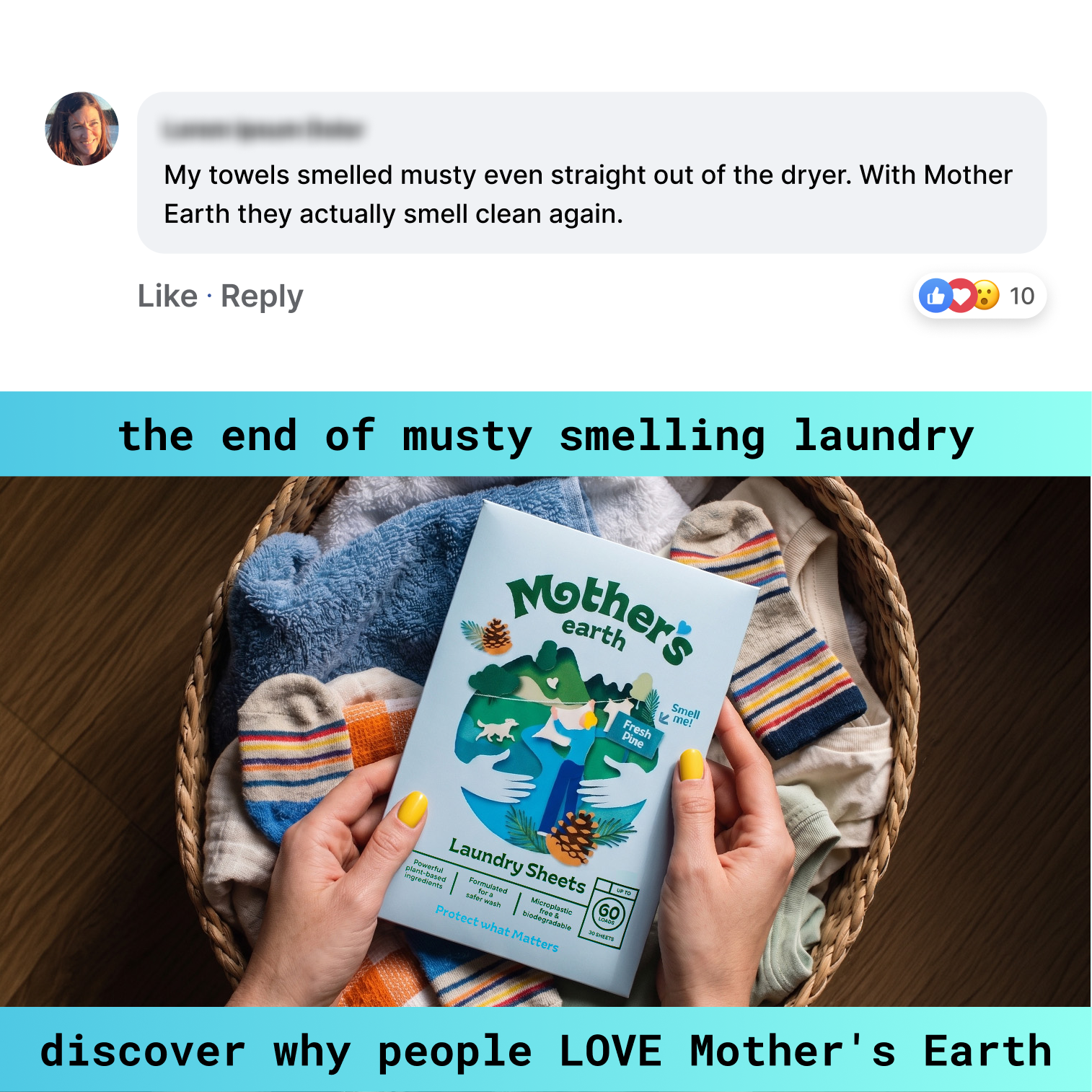 Mothers Earth Facebook ad