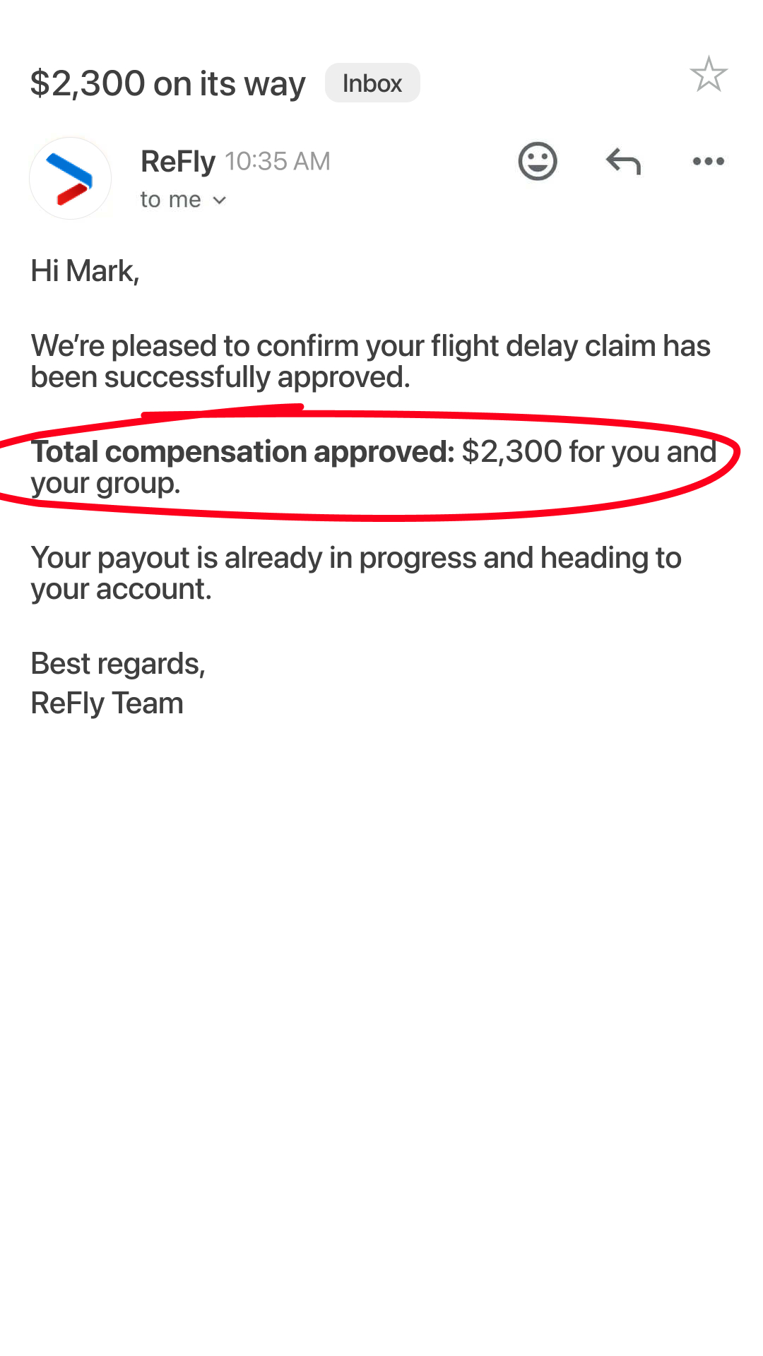 Refly Facebook ad