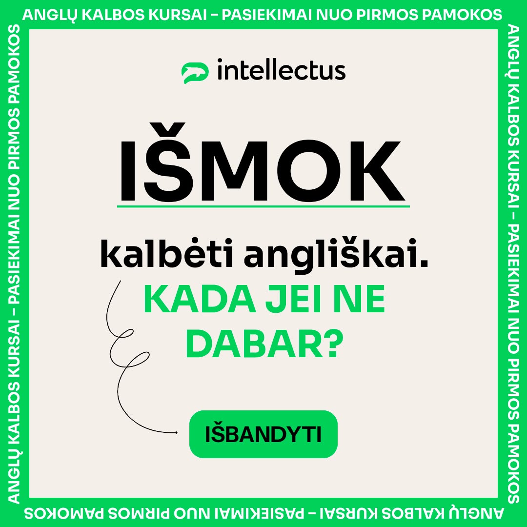 Anglų kalbos mokykla „Intellectus“ Facebook ad