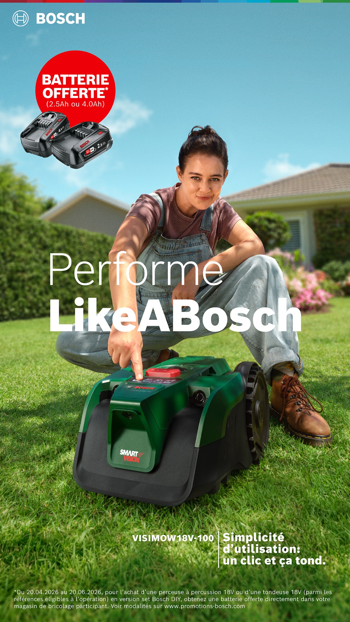 Bosch DIY and Garden Facebook ad from Apr 21, 2026