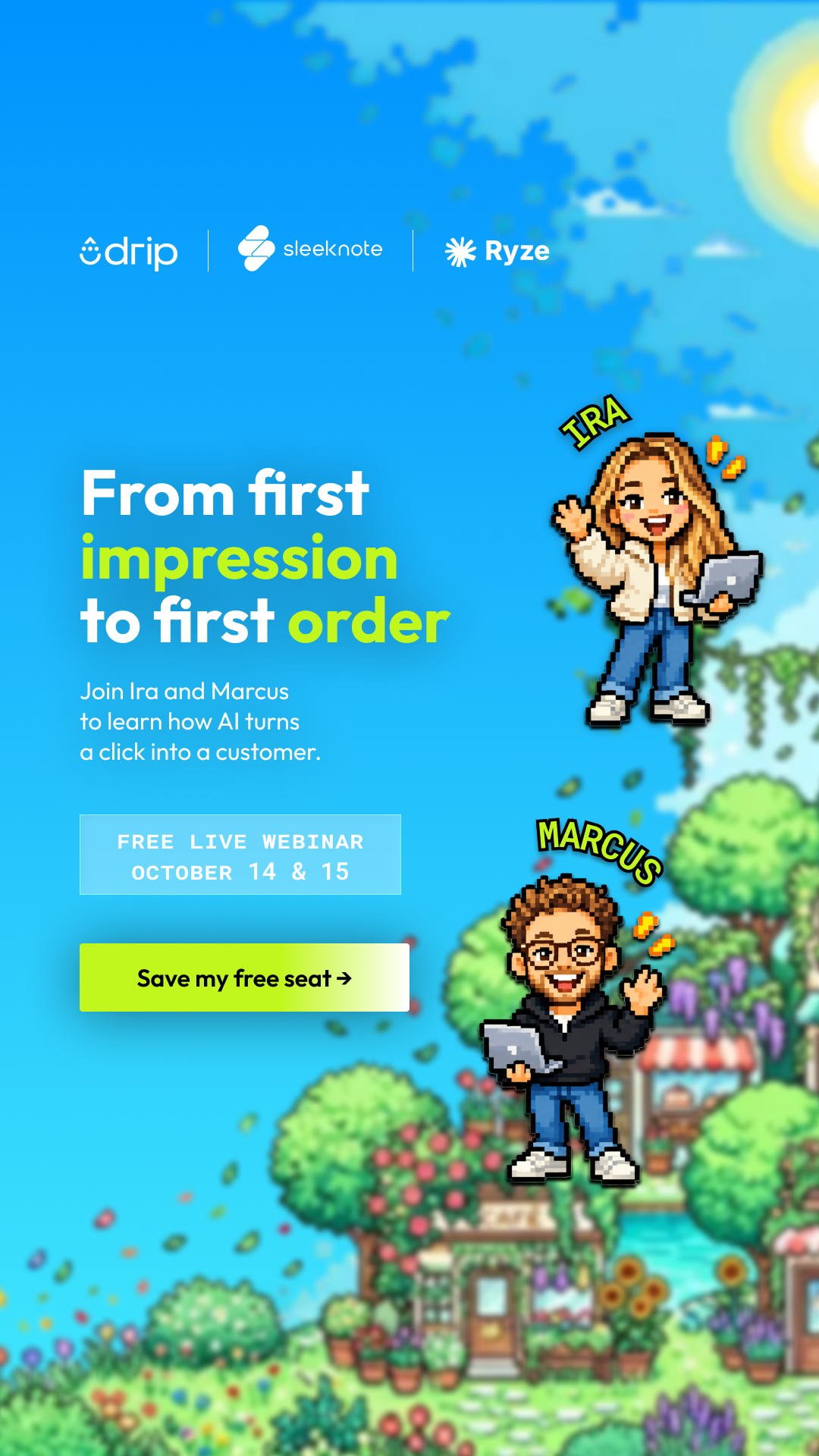 Drip Email Marketing for Ecommerce Facebook ad: Save your seat