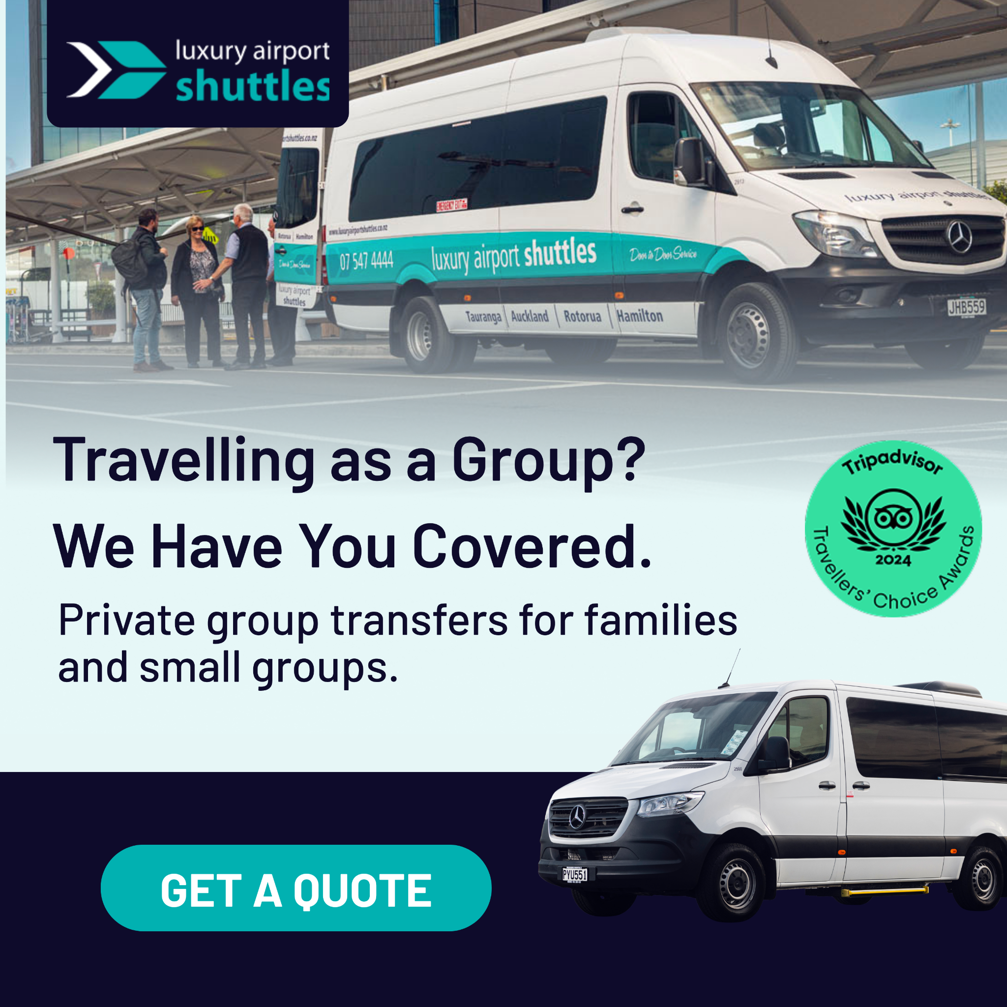 Luxury Airport Shuttles Facebook ad