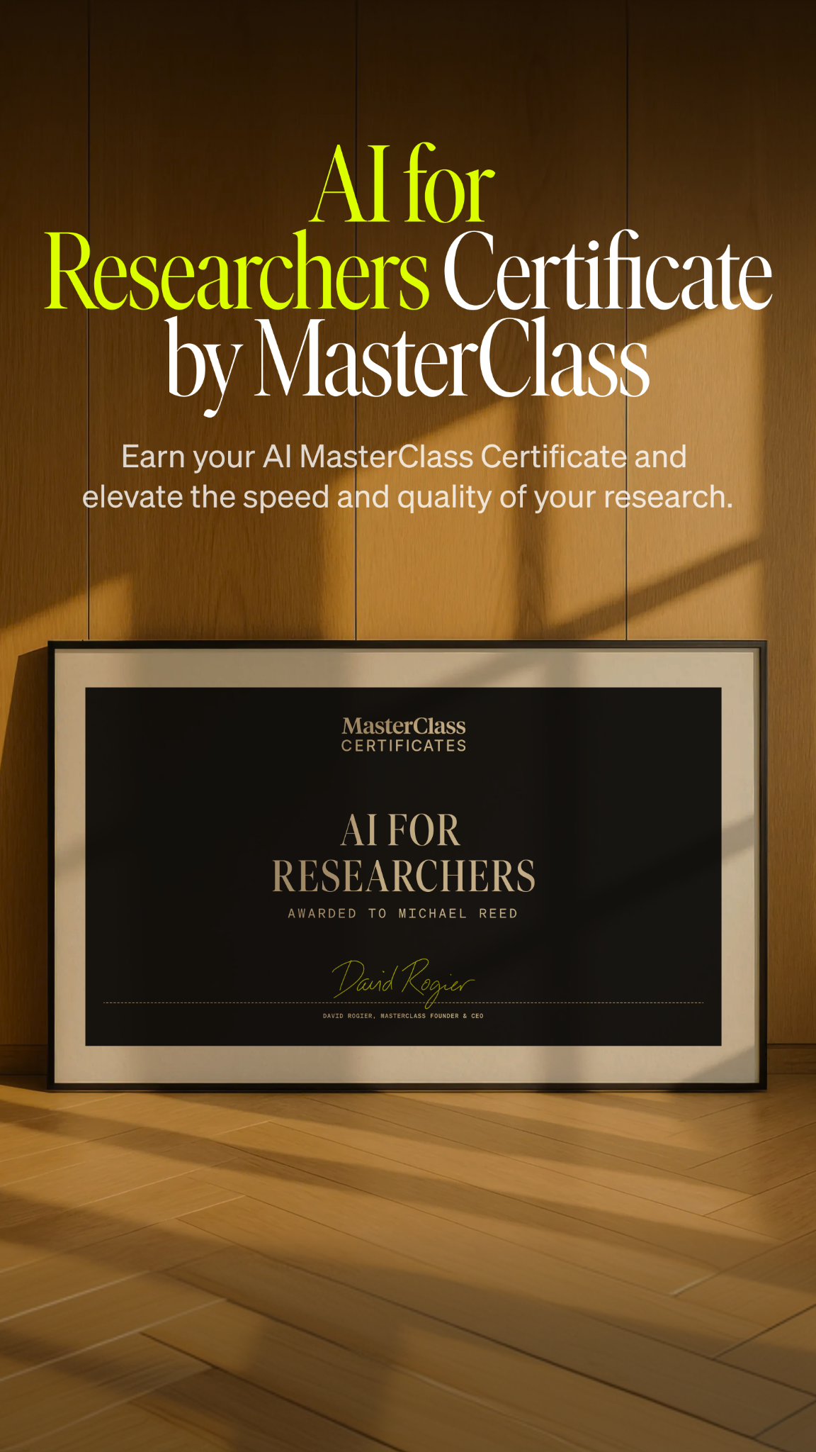 MasterClass Facebook ad