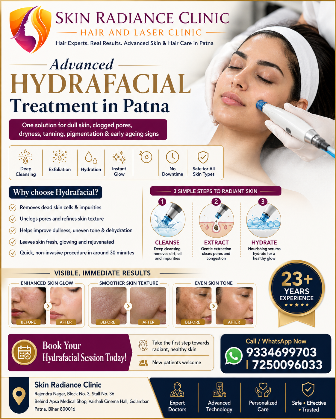 Skin Radiance Clinic Hair and Laser Clinic Facebook ad