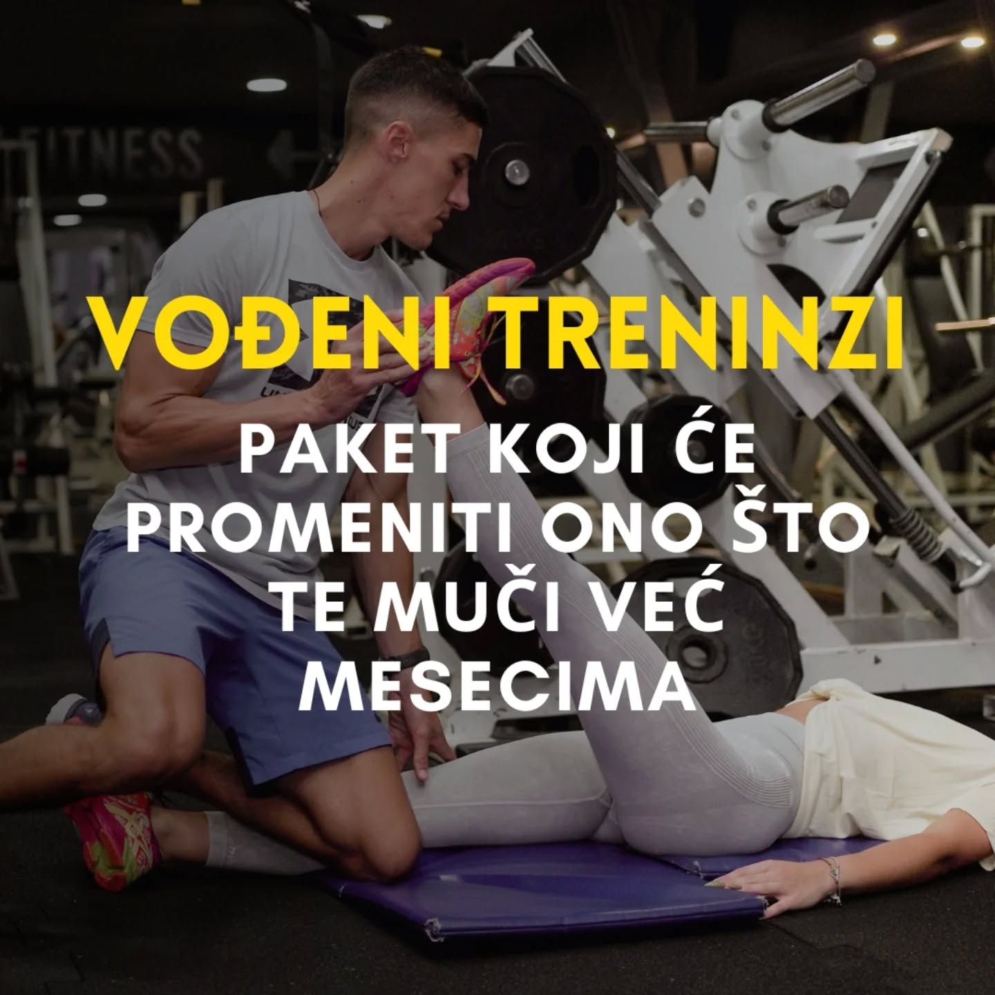 City Fitness Facebook ad: Vođeni treninzi su naša specijalnost.
