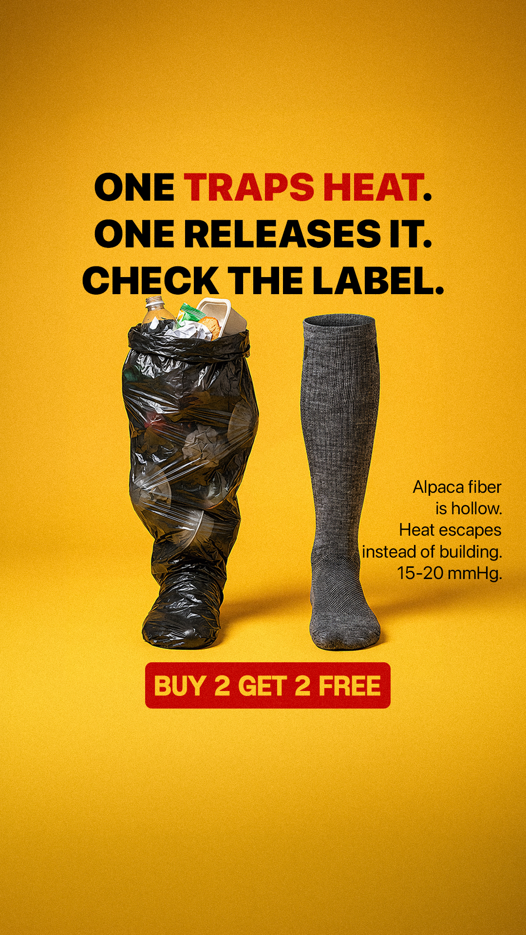Hollow Alpaca Socks Facebook ad