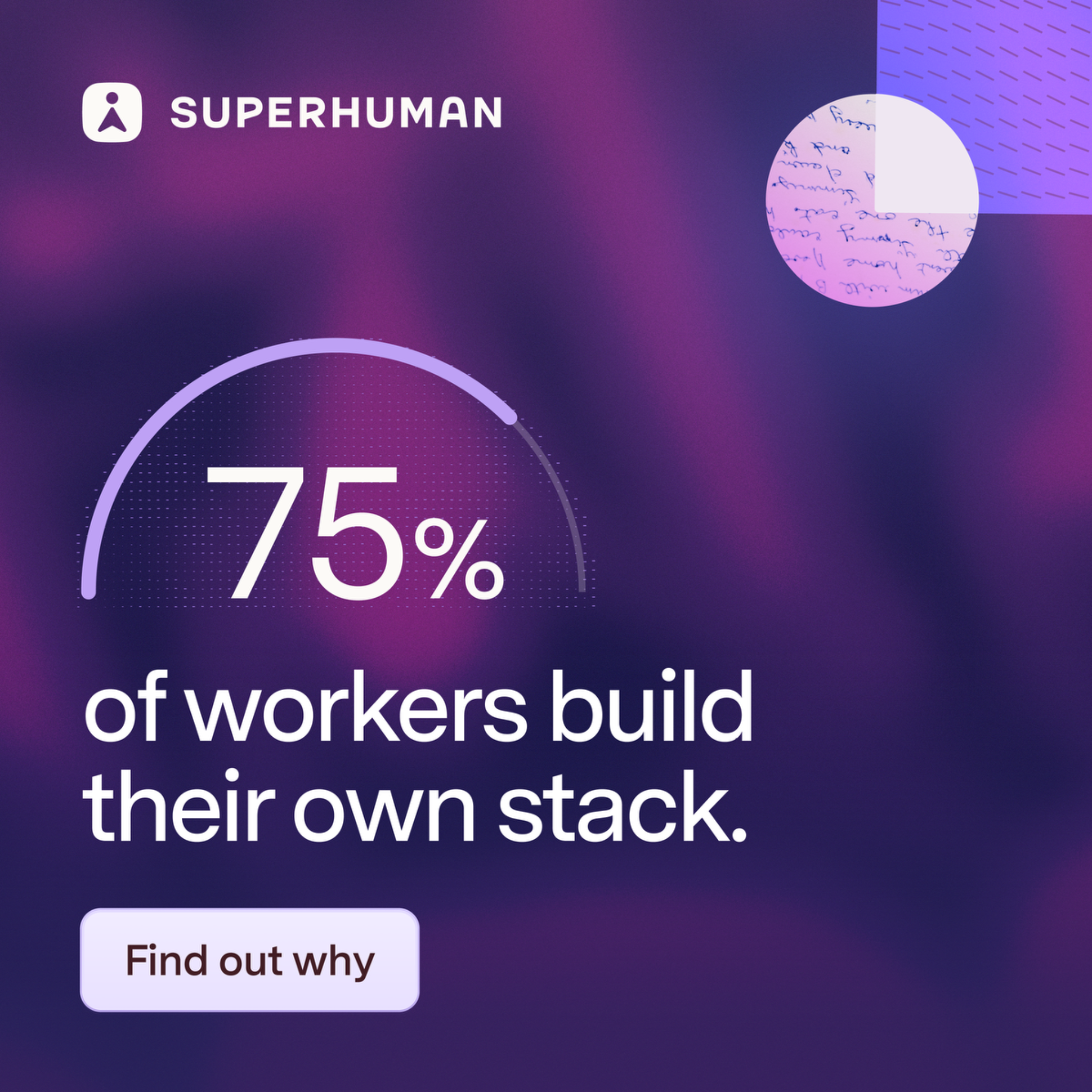 Superhuman Facebook ad