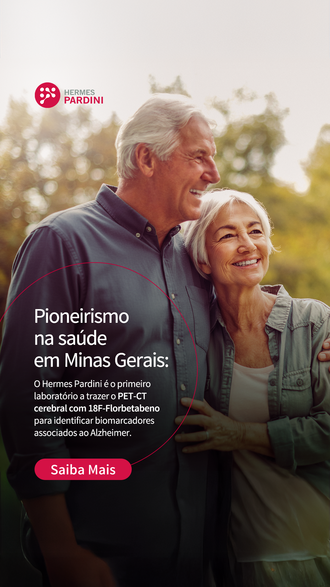 Hermes Pardini Facebook ad: PET-CT Amiloide em Minas