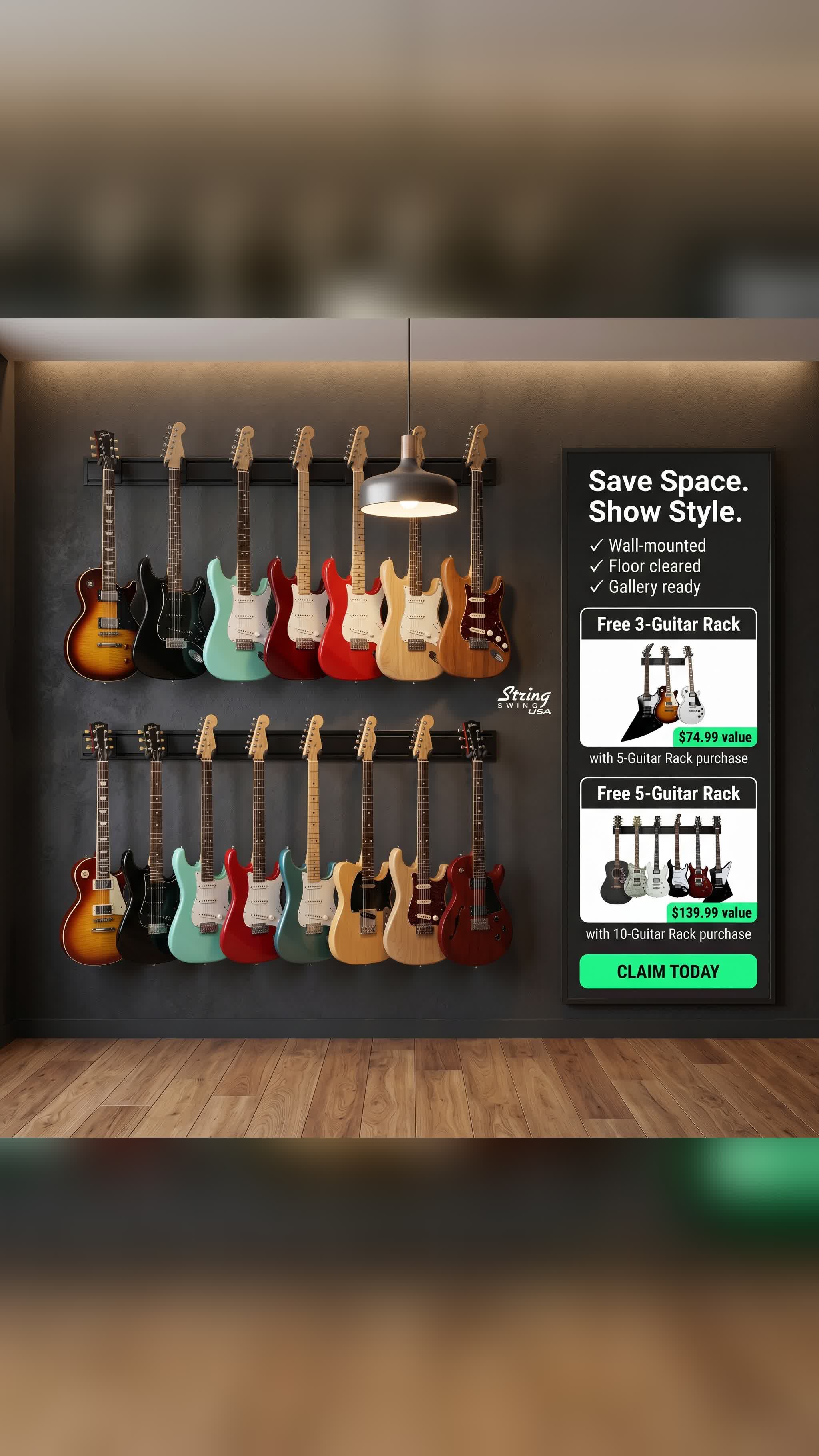 String Swing Displays Facebook ad