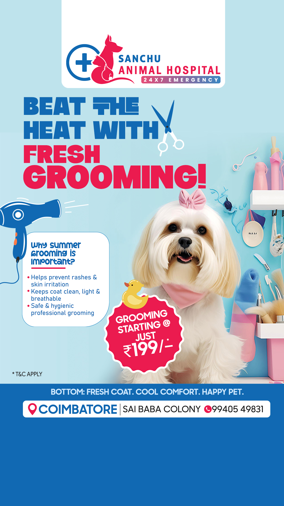 Sanchu Animal Hospital Facebook ad