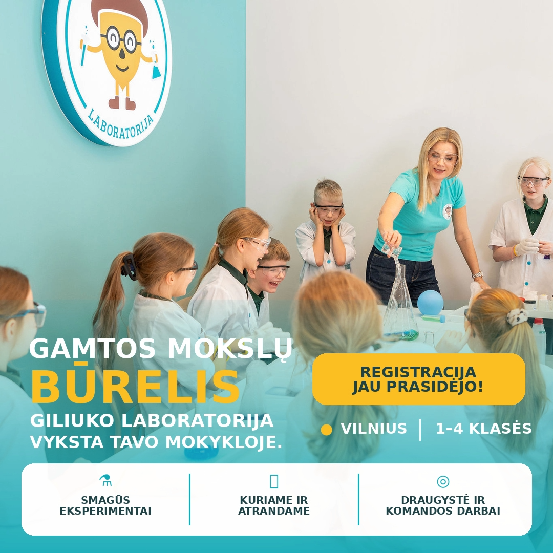 Giliuko laboratorija Facebook ad