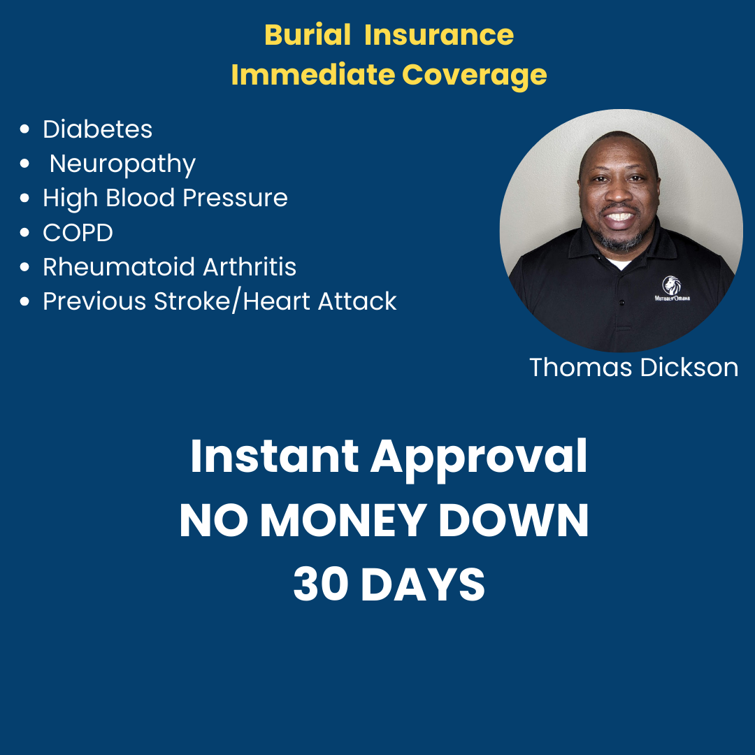 Thomas Dickson Life Insurance Agent Facebook ad: Burial Insurance. Stick to Budget