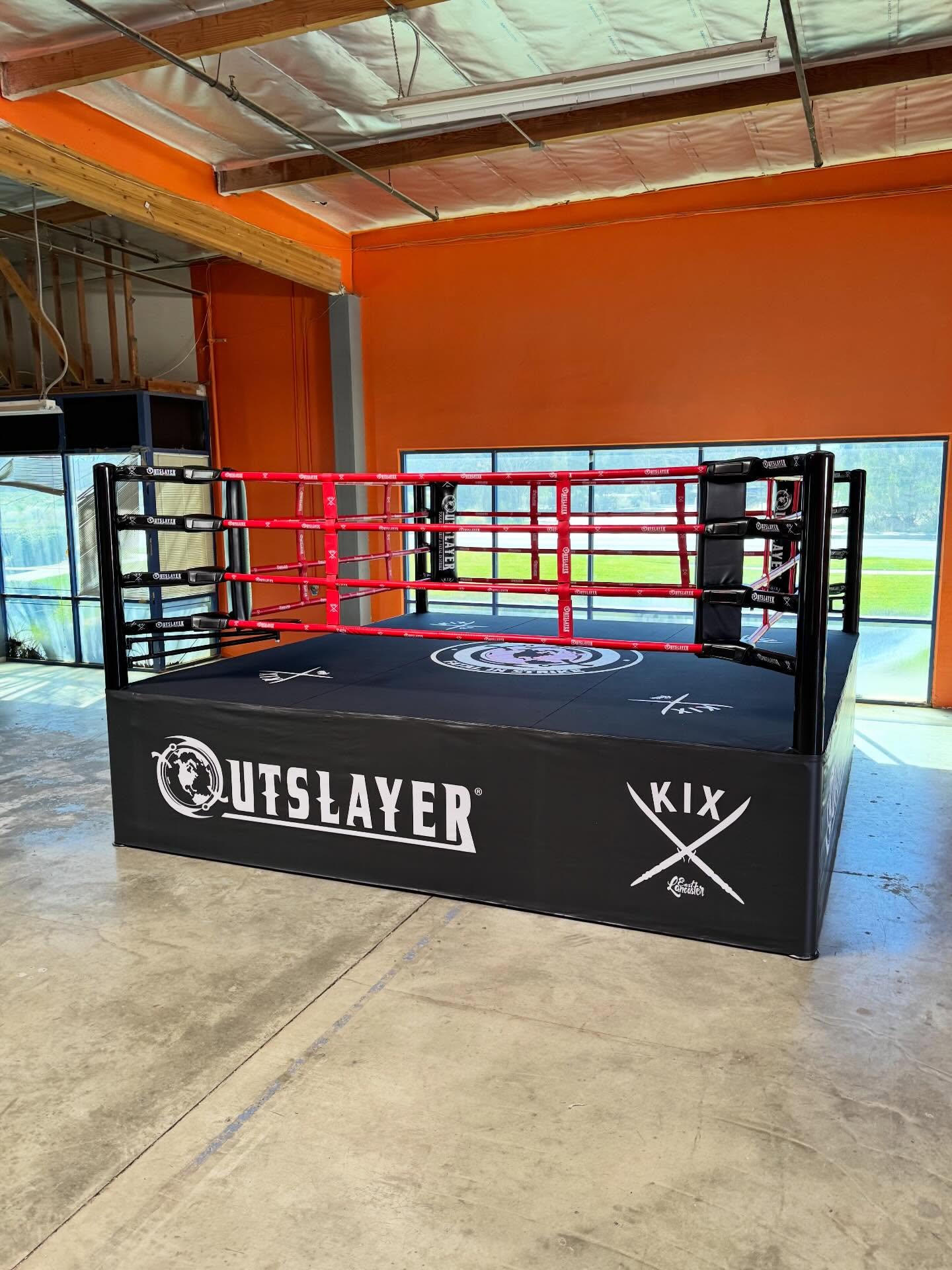 Outslayer Fight Gear Facebook ad: Outslayer Custom Punching Bags & Gloves