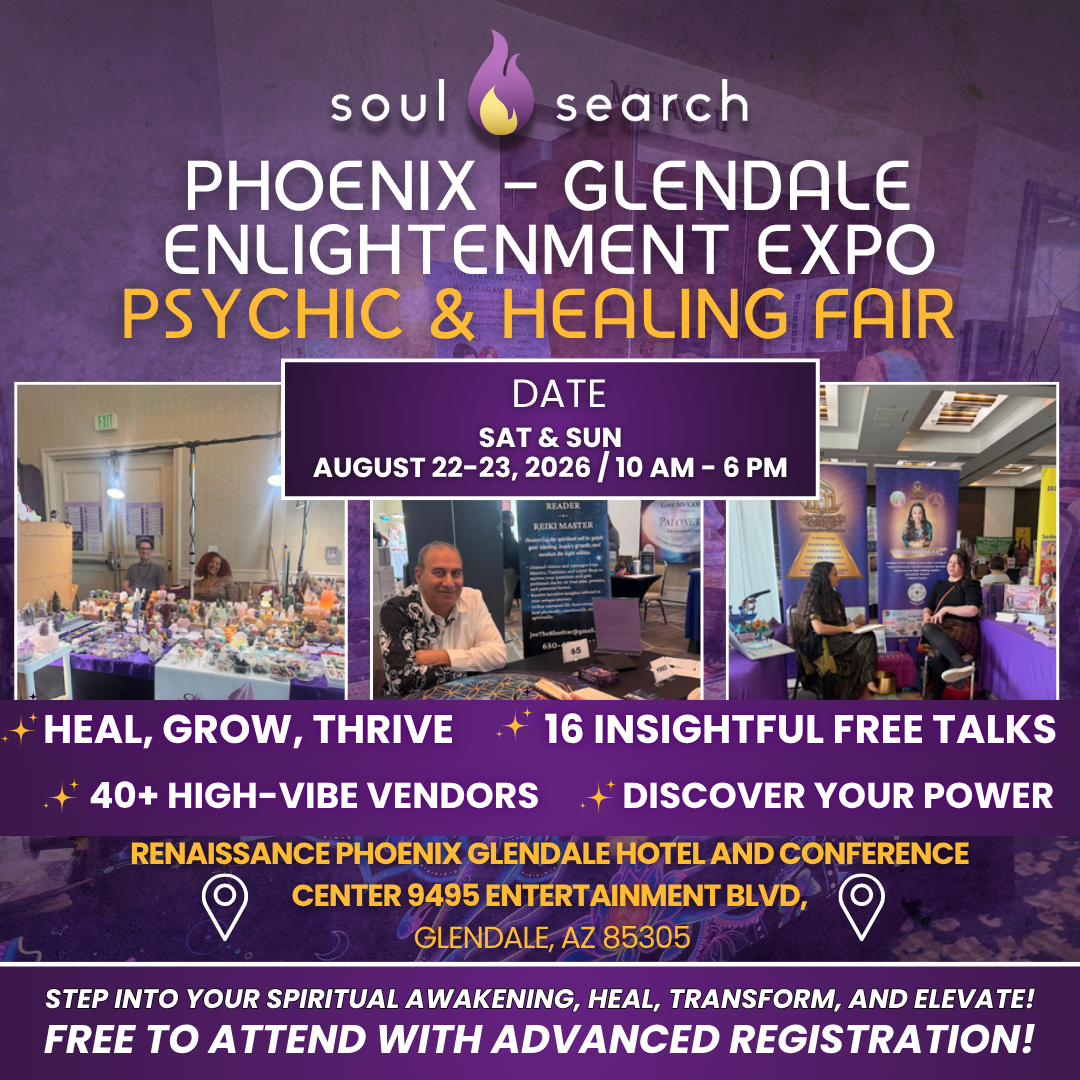 SoulSearch Facebook ad: Free Tickets, Phoenix Psychic & Healing Expo