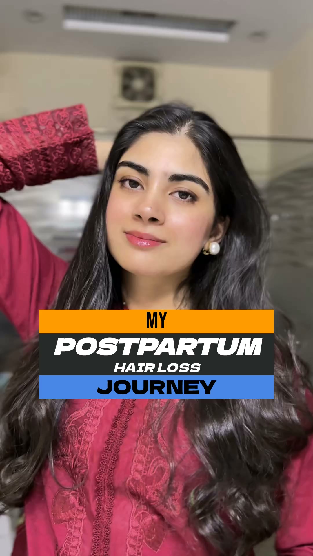 Halalveda.uk Facebook ad: Postpartum hair loss recovery